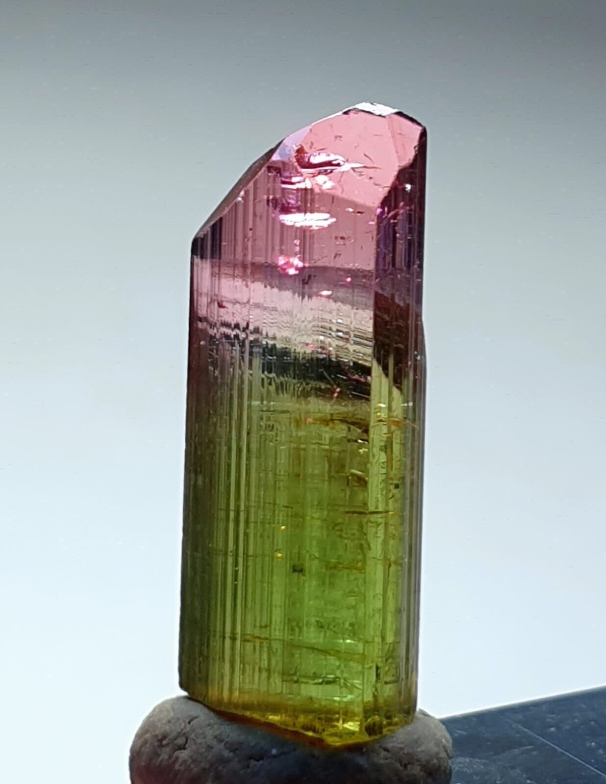 An Outstanding Bi Colour Terminated Tourmaline Crystal From Afghanistan 🇦🇫
