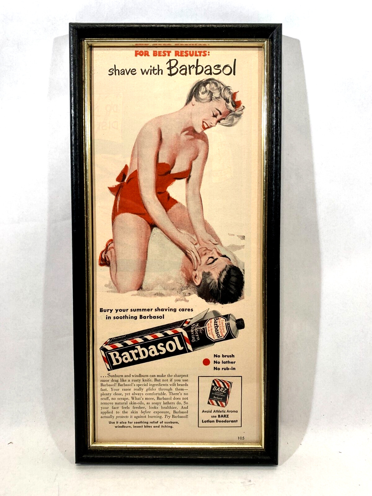 Vintage Barbasol Shave Ad. 14\