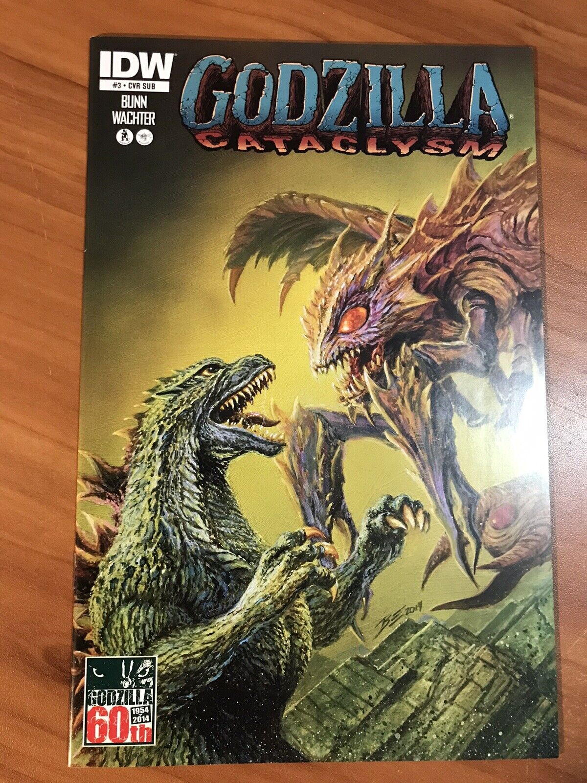 Godzilla: Cataclysm #3 Cover Sub - IDW Publishing
