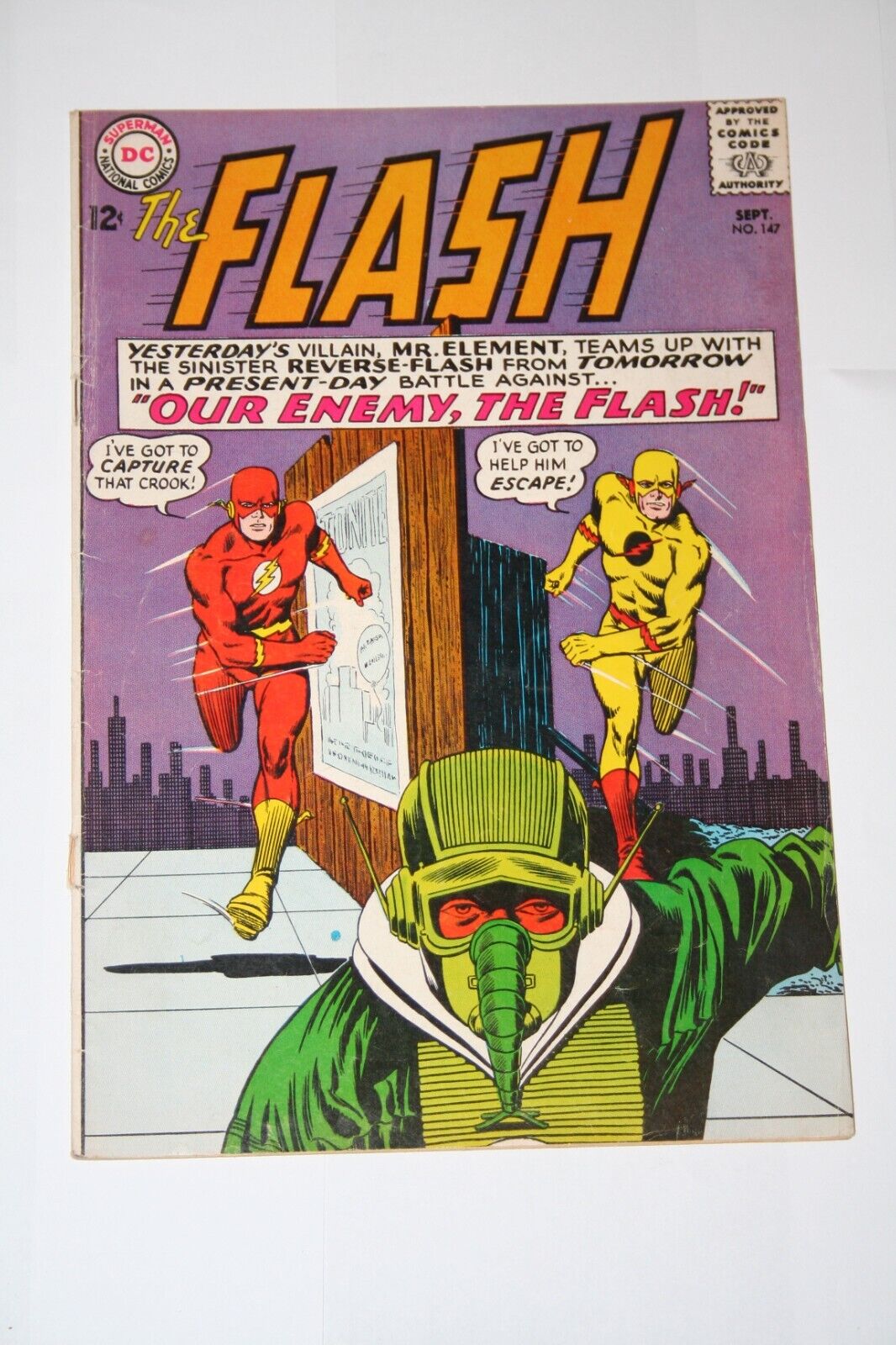 Flash 147 1964 DC Infantino 2nd Reverse Flash 123 cover homage Key