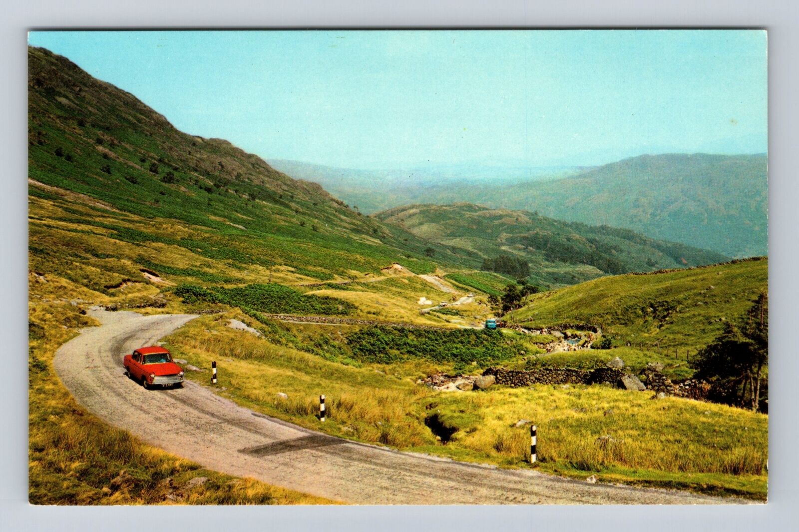 Borrowdale England, The Honister Pass, Vintage Postcard