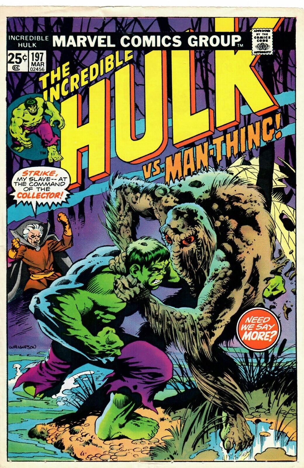 Hulk #197 Cover Production Printer\'s Proof (Marvel, 1977)