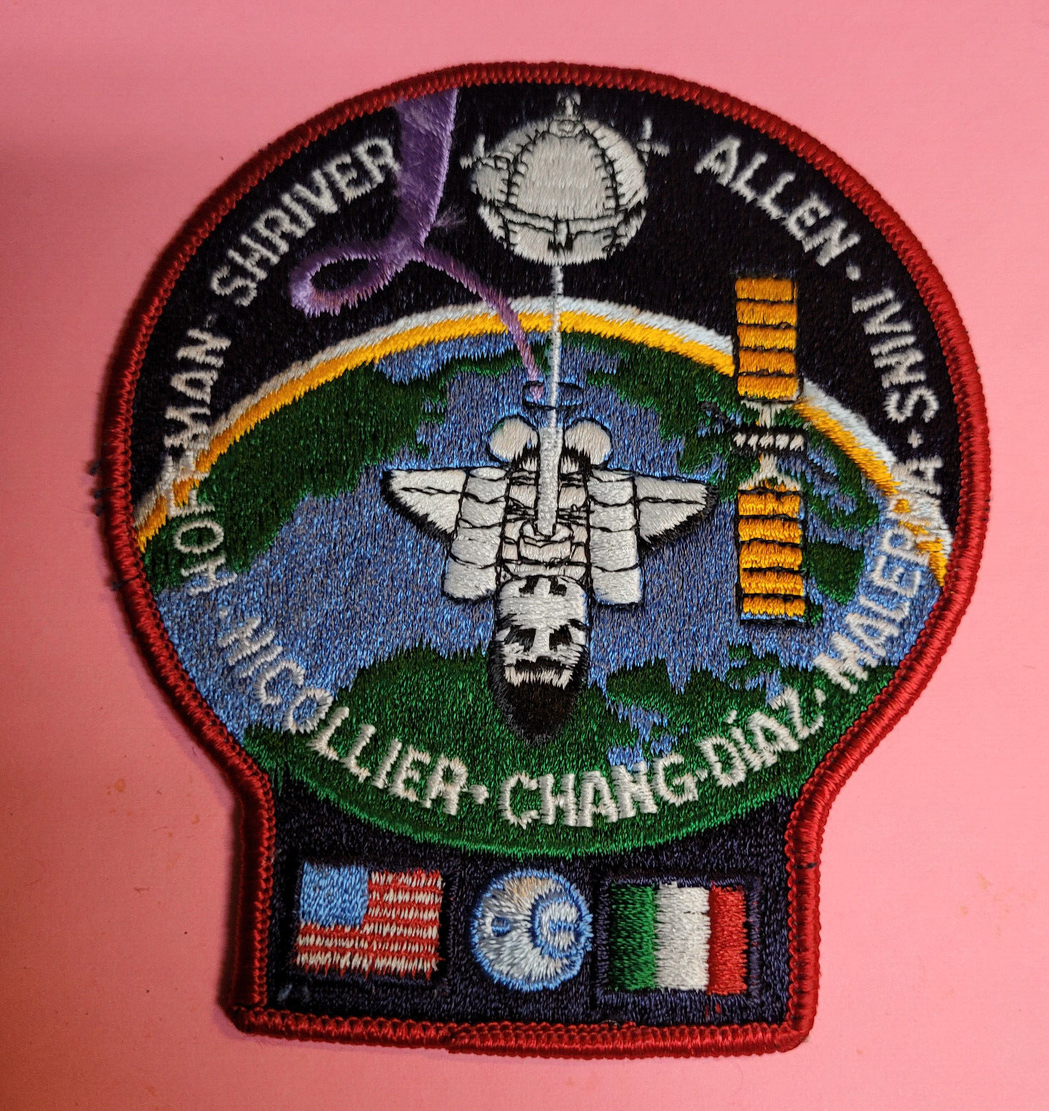 STS-46 NASA Atlantis Shuttle Mission Flight Astronaut Crew Space Patch 4\