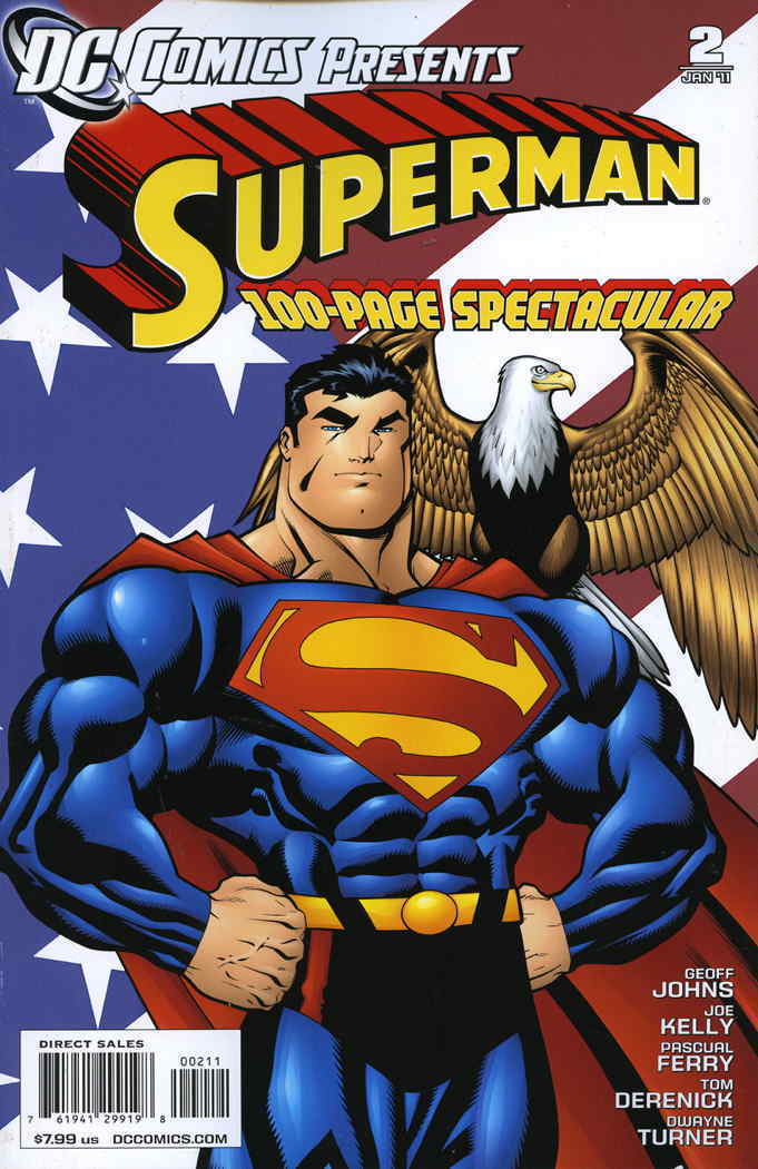 DC Comics Presents: Superman (2nd Series) #2 VF/NM; DC | American Flag Patriotic
