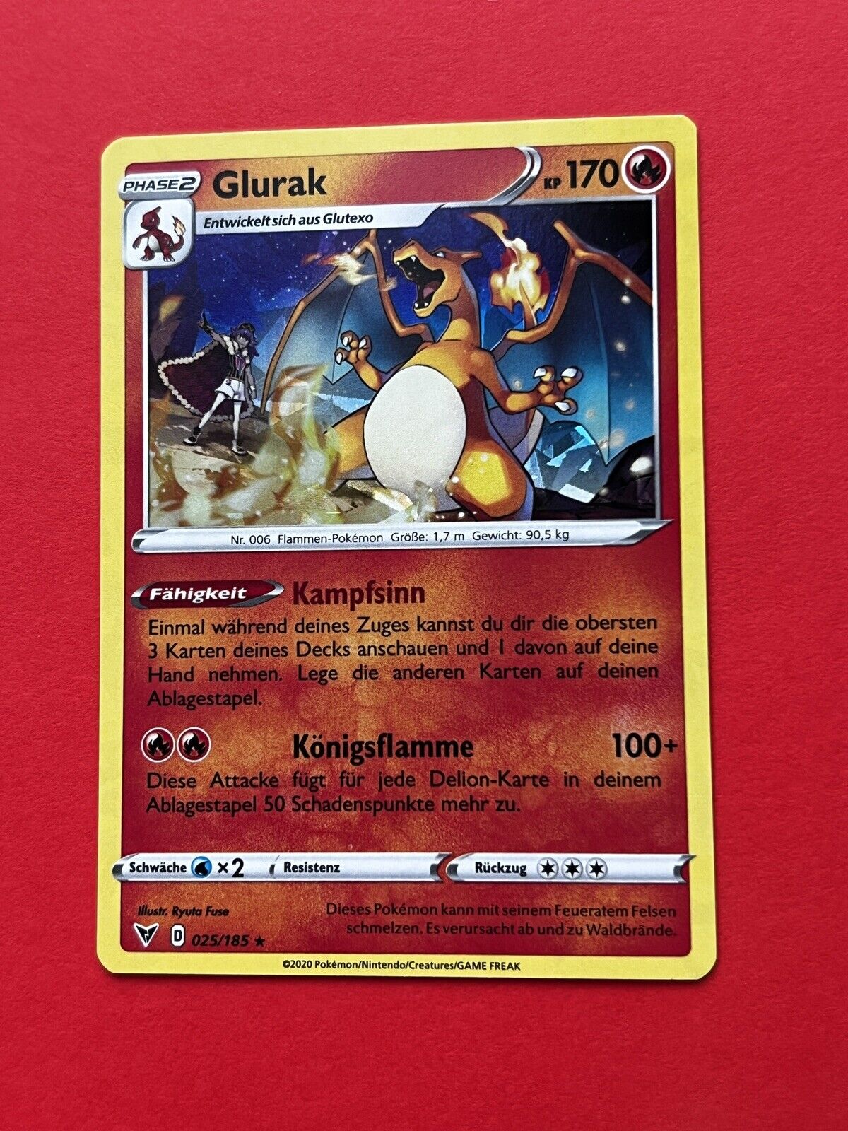Pokemon Glurak 025/185 German