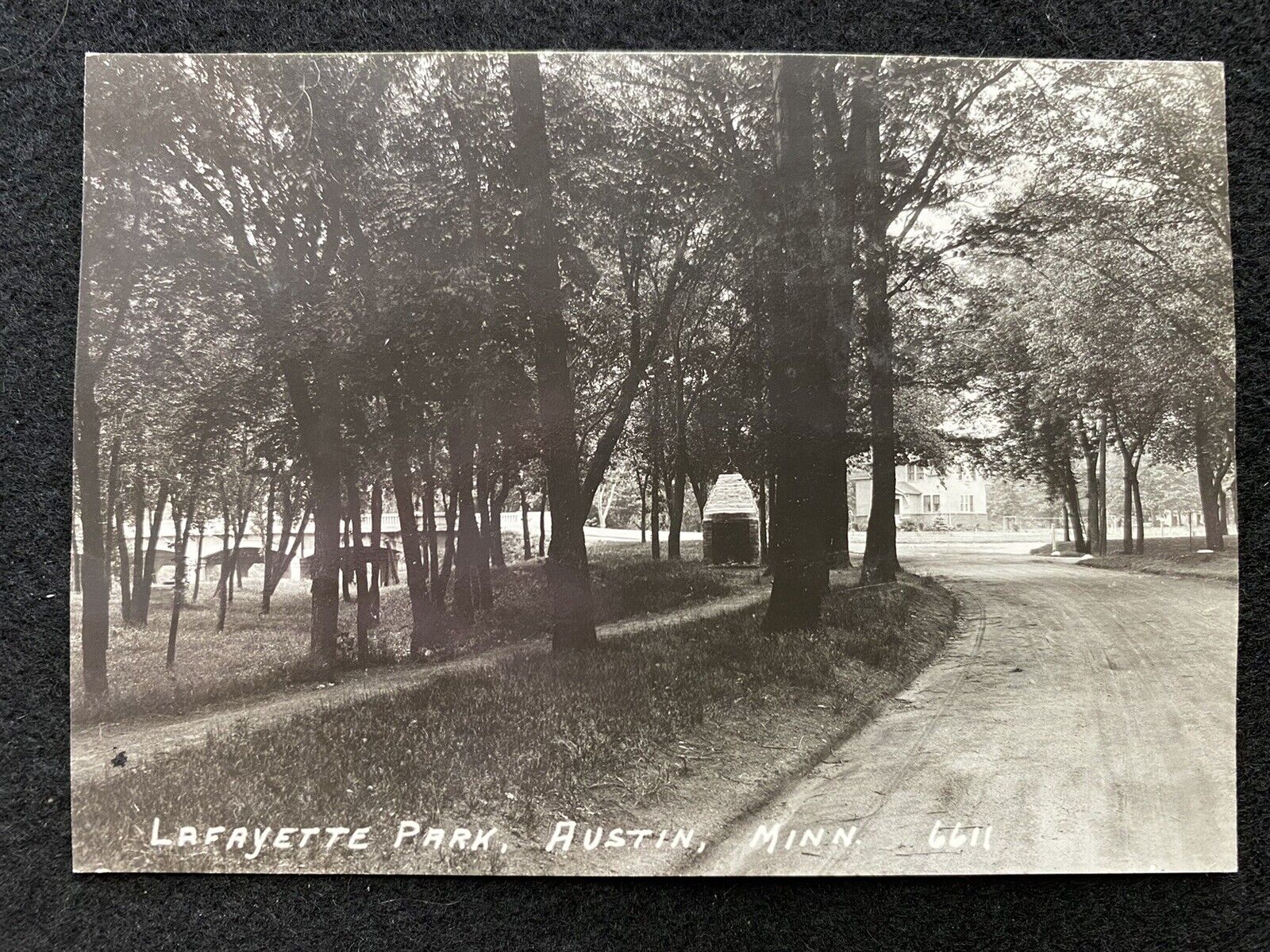 Austin Minnesota MN Lafayette Park Antique RPPC Real Photo Postcard