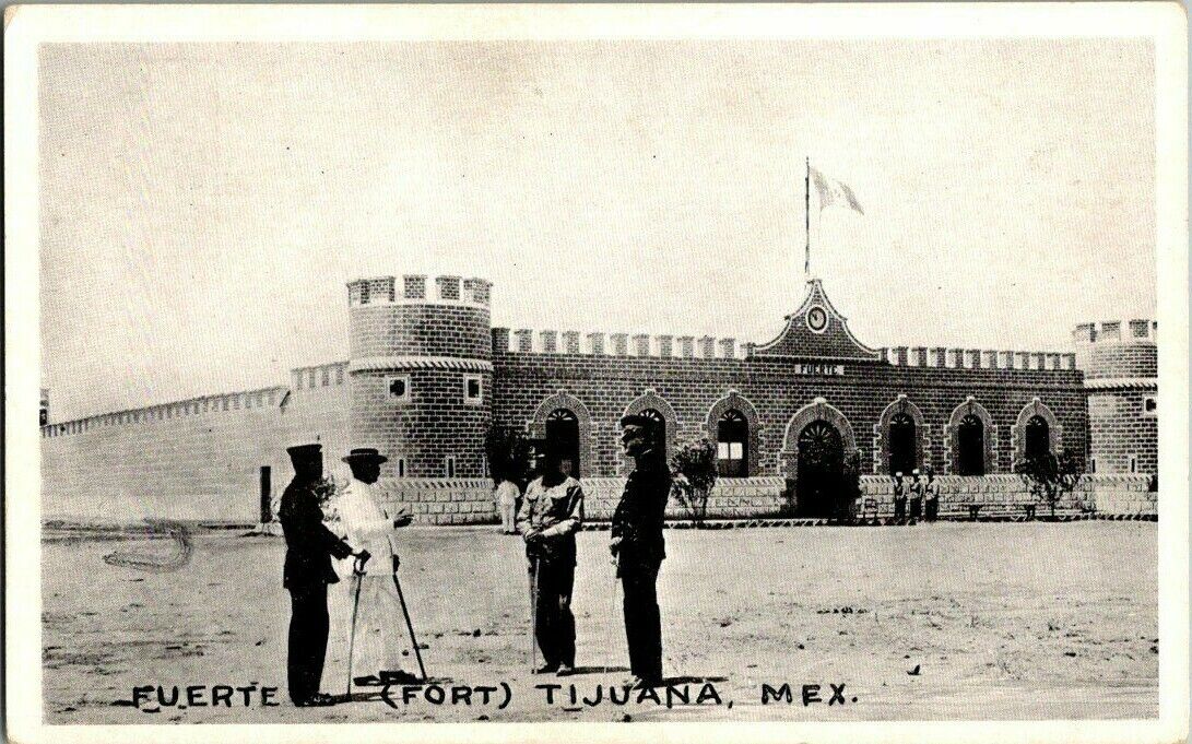 1920\'S. FUERTE, FORT TIJUANA, MEXICO POSTCARD FF1