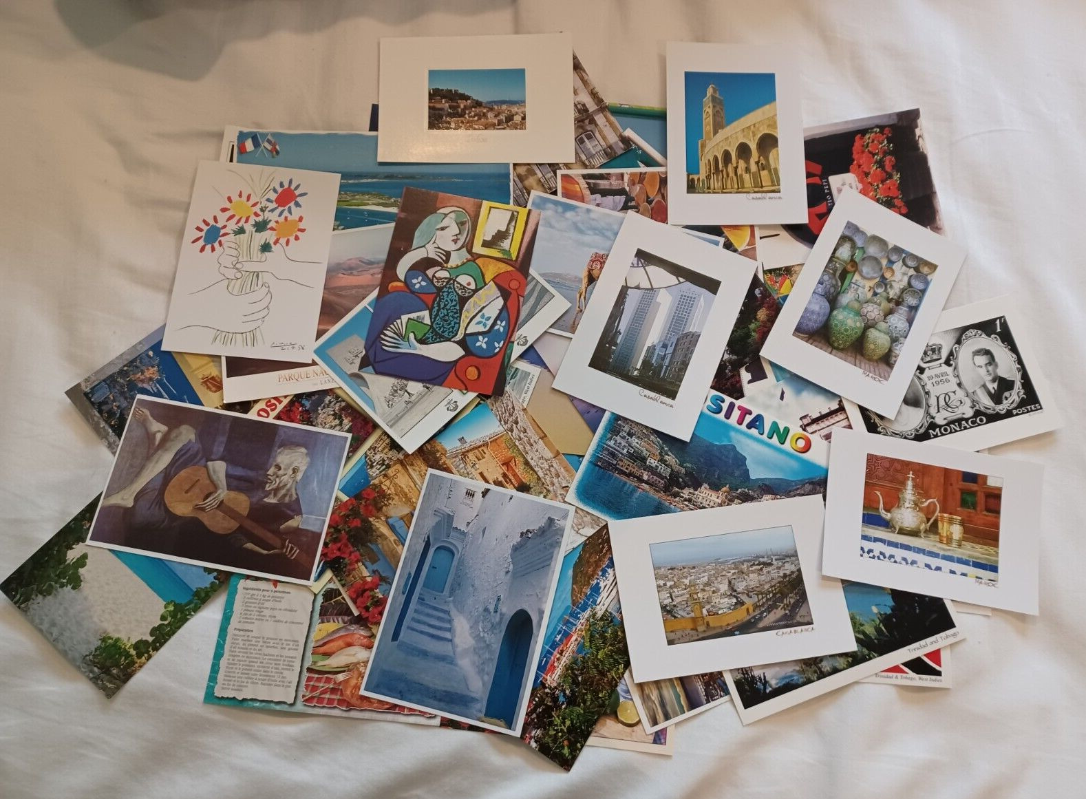 52 Various Multicolor Postcards Never Used