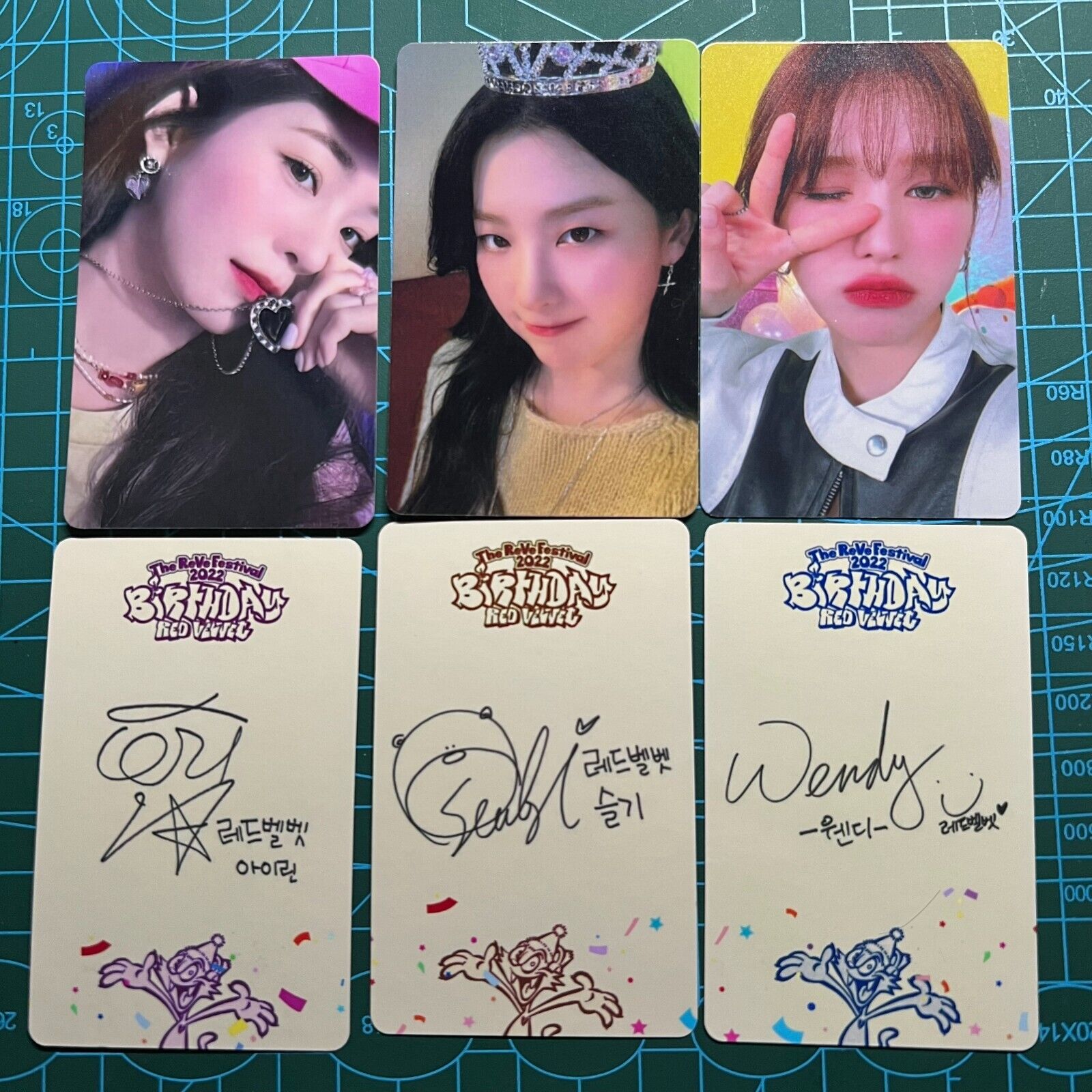 Red Velvet Irene photocard Seulgi photocard Wendy Birthday SMTOWN&STORE fan made
