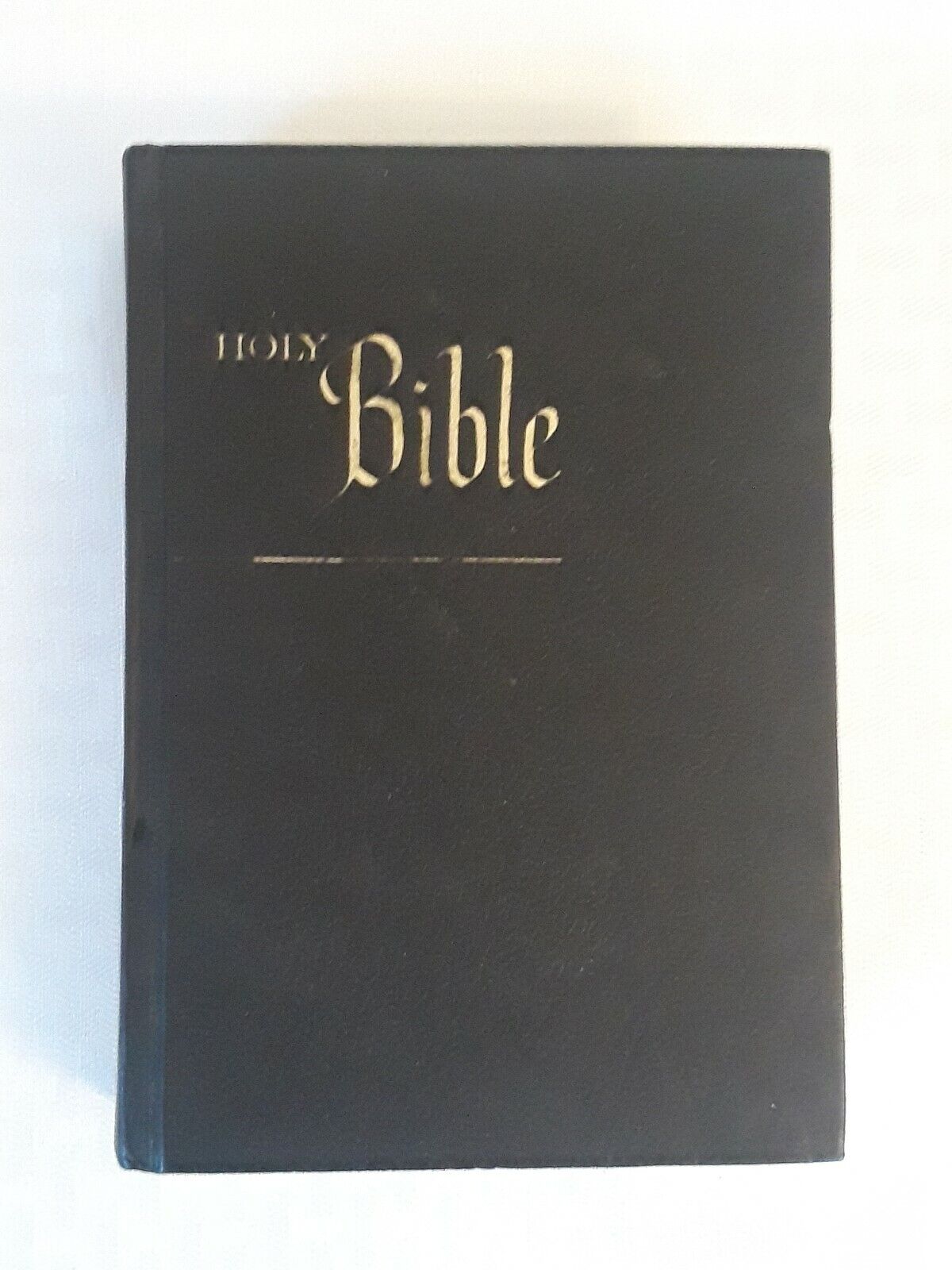 Holy Bible Old And New Testament King James Version 1976 vintage black hardcover