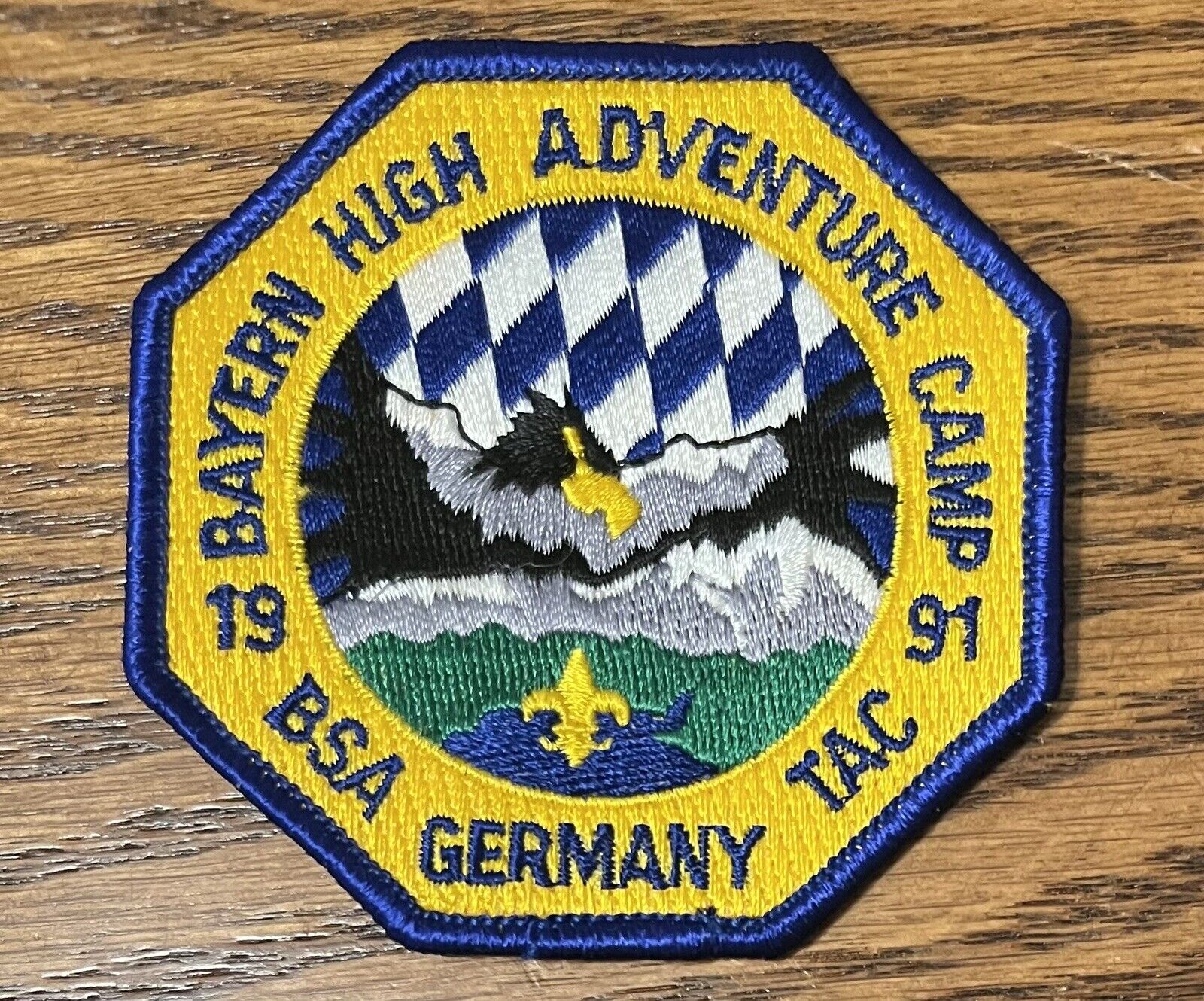 Boy Scout Transatlantic Council 1991 Bayern High Adventure Camp Patch