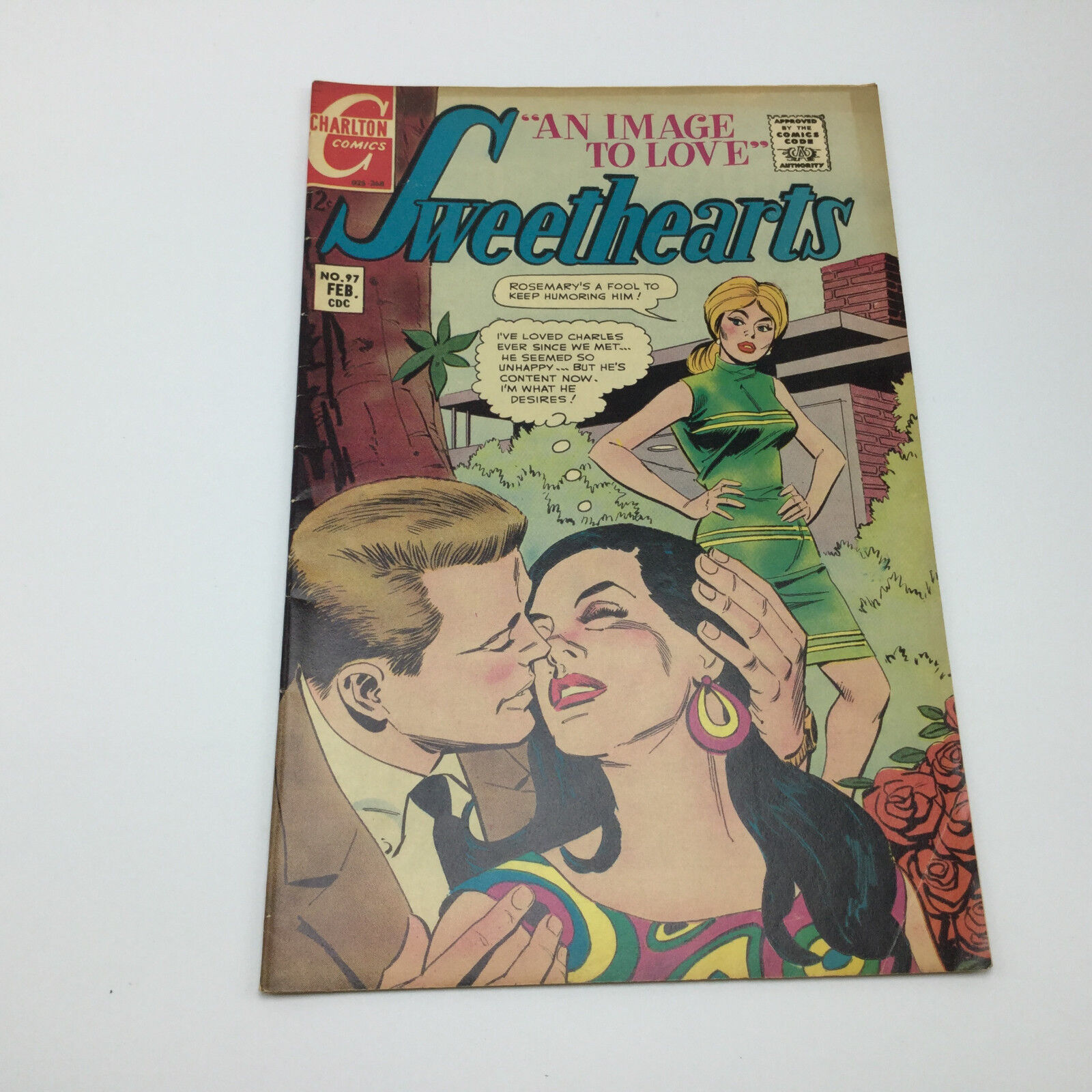 original Comic -- SWEETHEARTS - Carlton --  issue # 97 - feb 1968 -- clean -- 