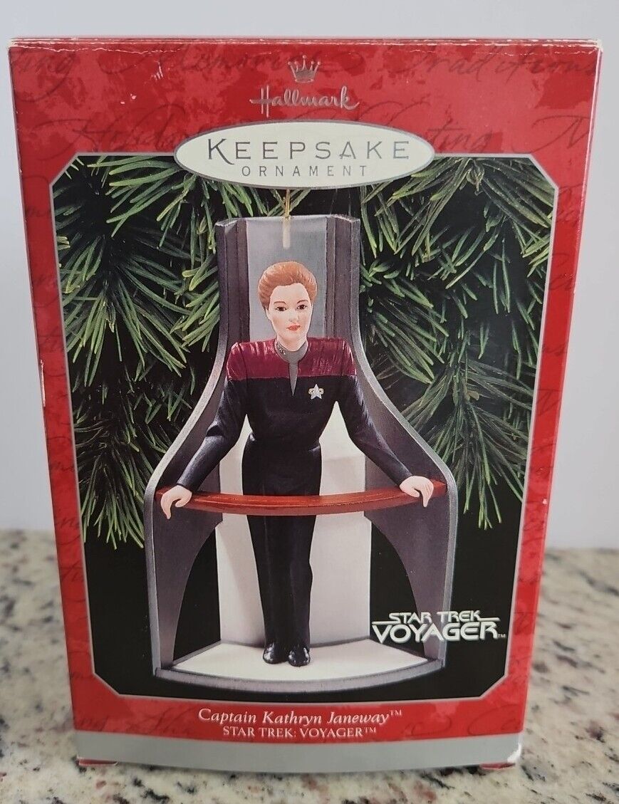 Hallmark Keepsake Captain Kathryn Janeway Star Trek USS Voyager Ornament (1998)