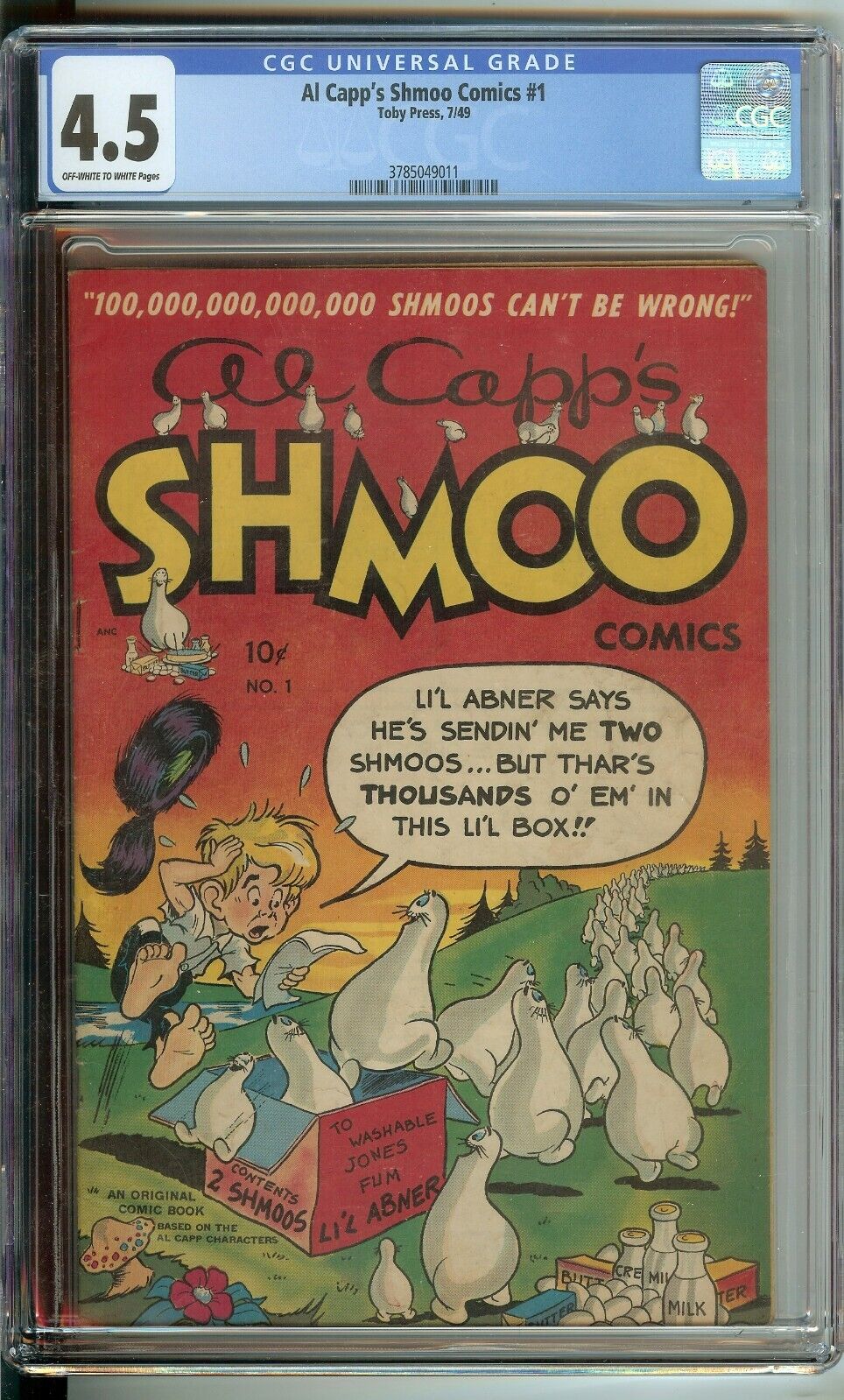 Al Capp's Shmoo Comics #1 CGC 4.5 Toby Press 1949