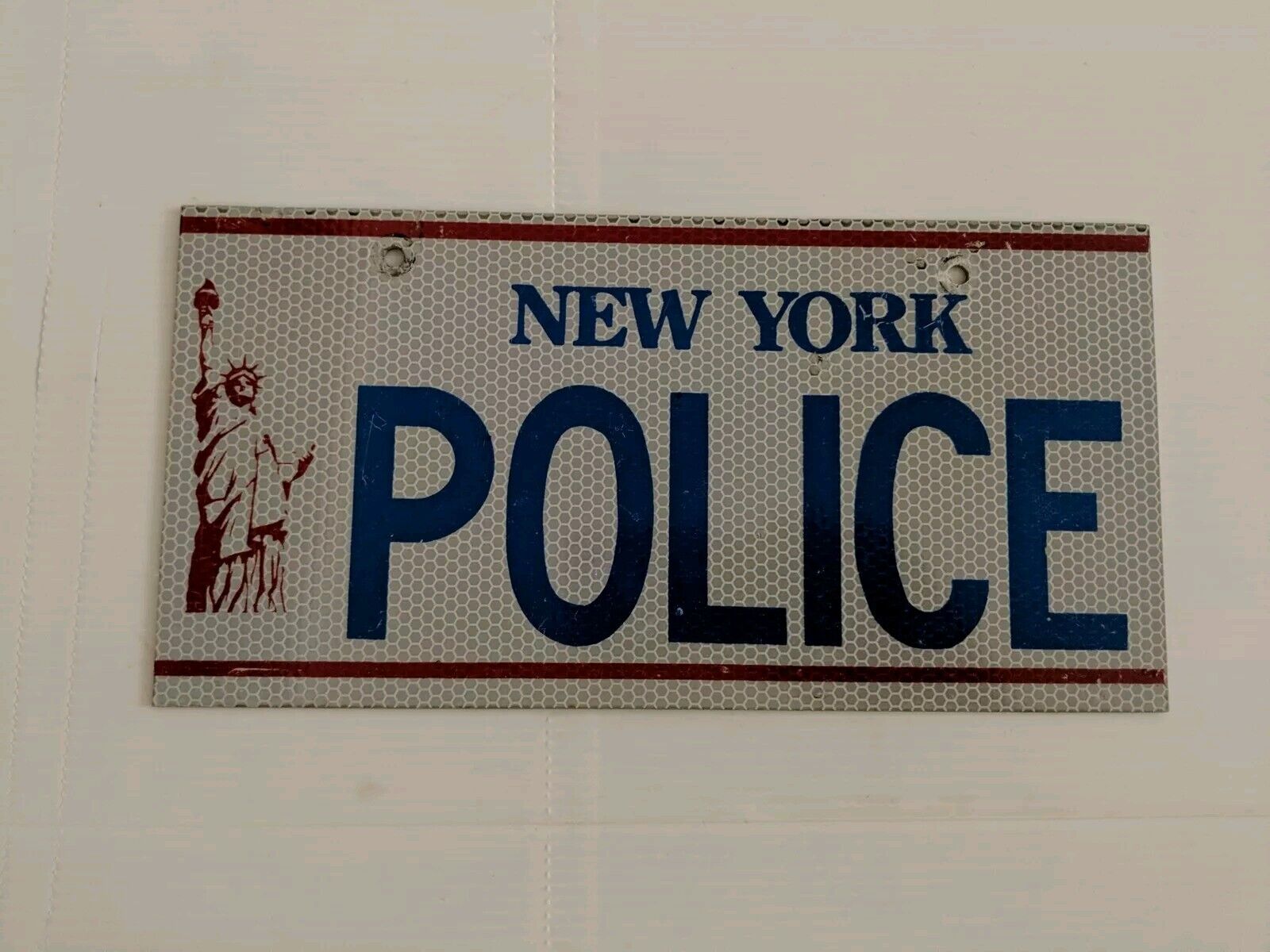  NEW YORK Statue Of Liberty POLICE License Plate 