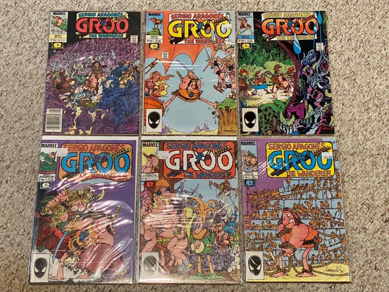 HUGE LOT OF 83 GROO THE WANDERER COMIC BOOK ISSUES BY SERGIO ARAGONES