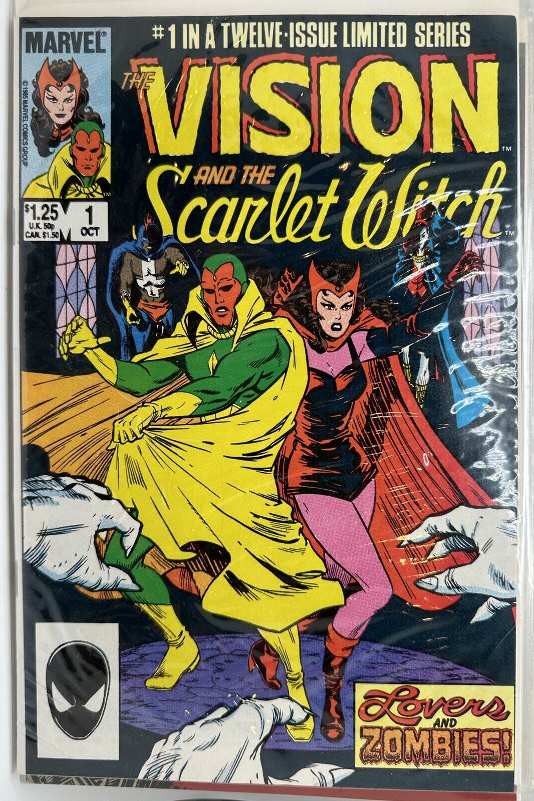 Vintage 1985 The Vision And The Scarlet Witch #1 Marvel Comics