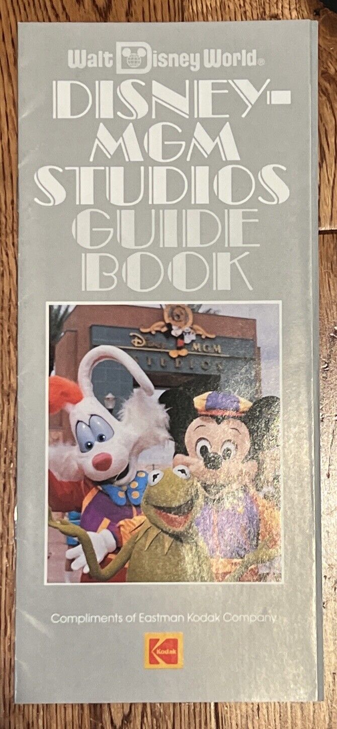 Vintage 1989 Walt Disney World Disney MGM Studios Guide Book Brochure