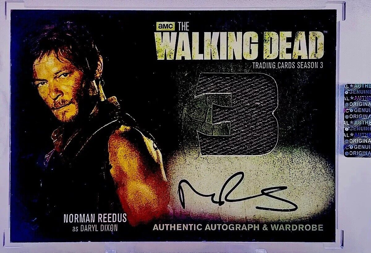 Cryptozoic Walking Dead Season 3 Norman Reedus/Daryl Dixon Auto Relic Card #AM10