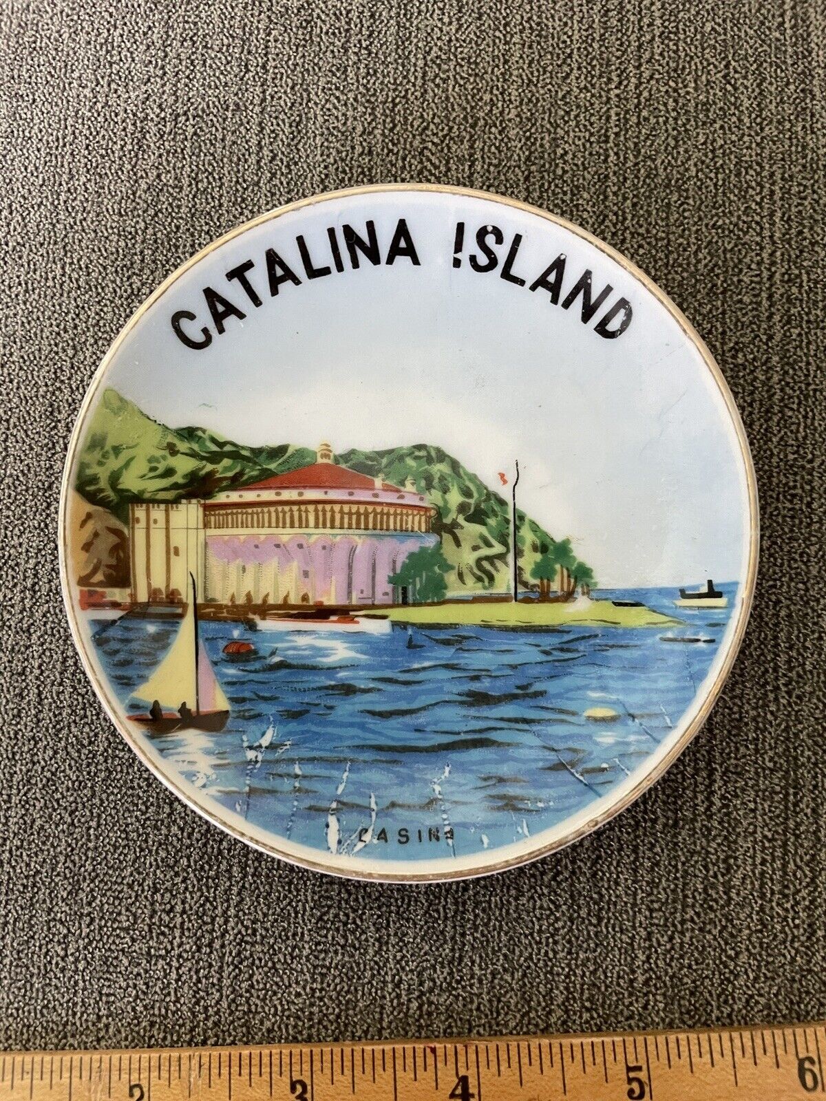 Vintage Catalina souvenir small plate 4 inch diameter