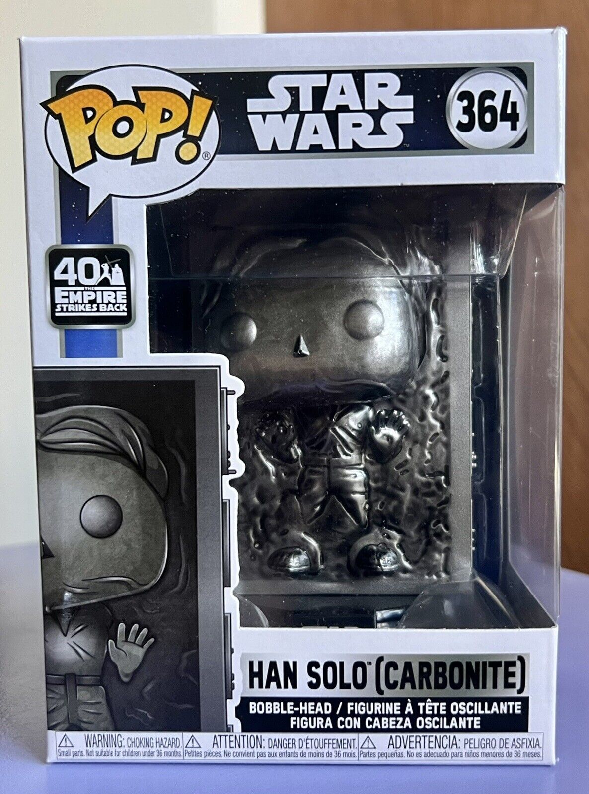 Funko Pop Star Wars: HAN SOLO (Carbonite) #364 Empire Strikes Back 40th