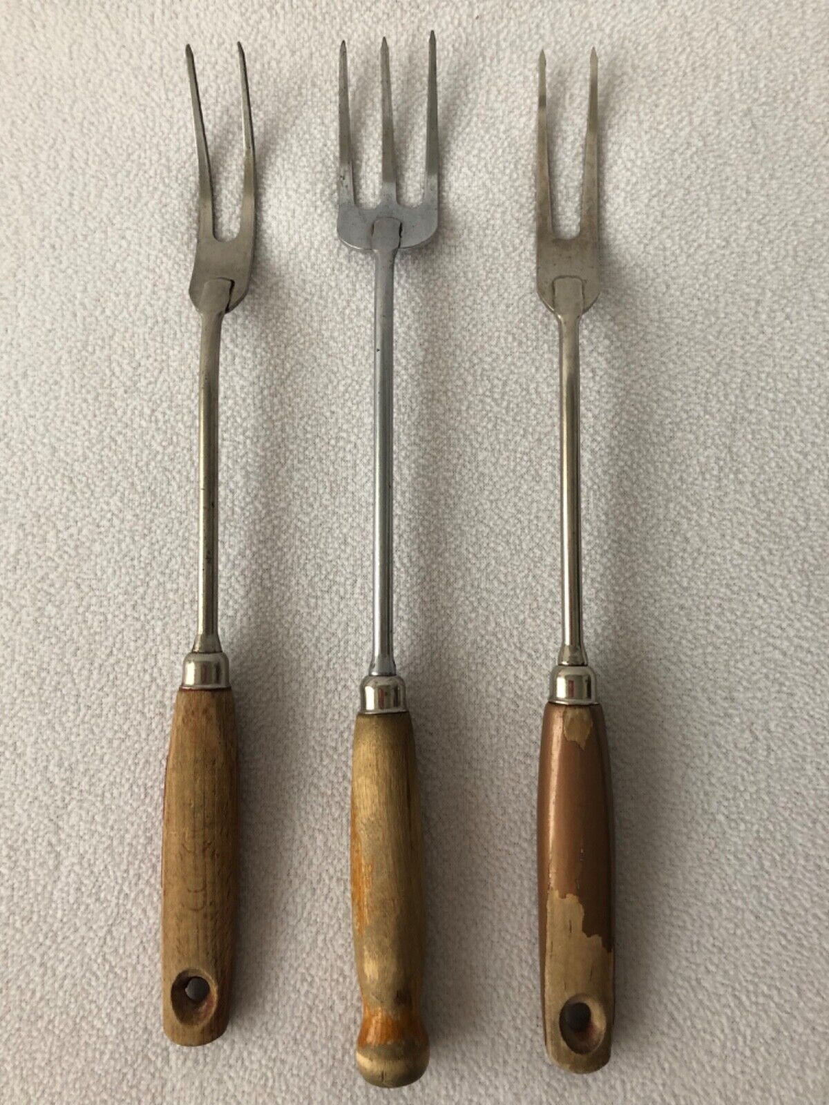 Vintage Ekco A&J Meat Forks Set of 3