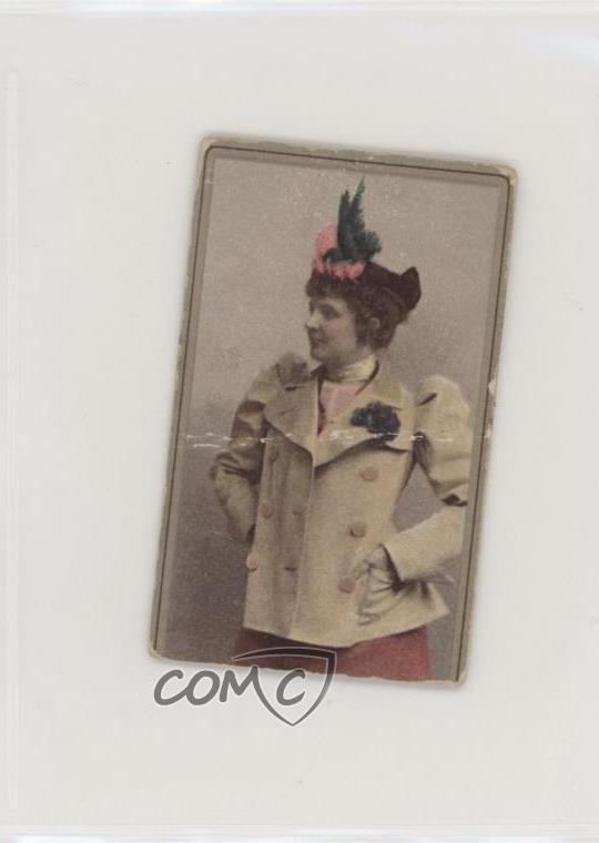 1910 ATC Actresses Tobacco T400 Plain Text ATC Back Unknown Actress 7ut