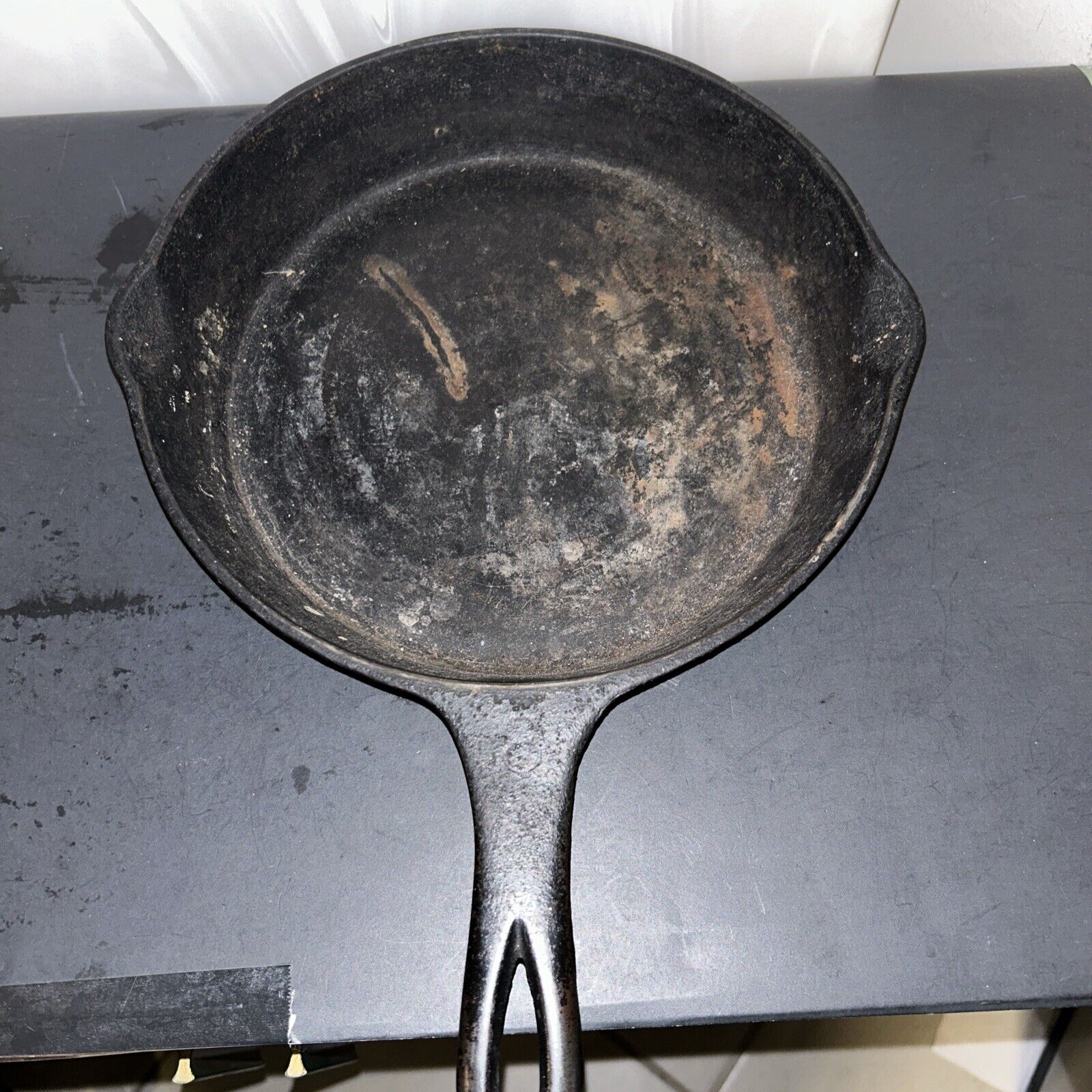 Vintage BSR Century Series Cast Iron Skillet #8 w/ Heat Ring - Made in USA