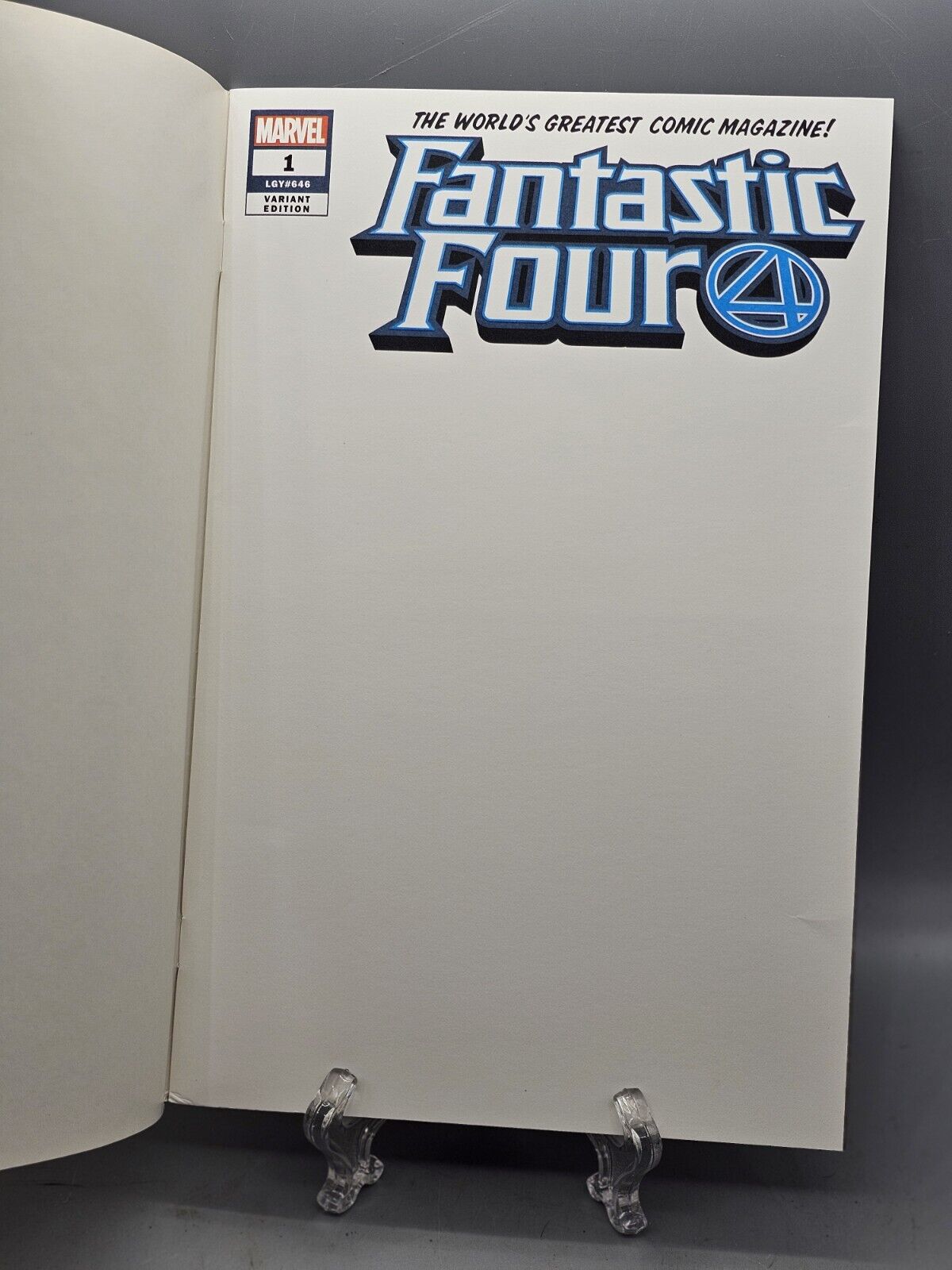 Fantastic Four #1 Variant Blank Cover Artist Cover Comic-Con