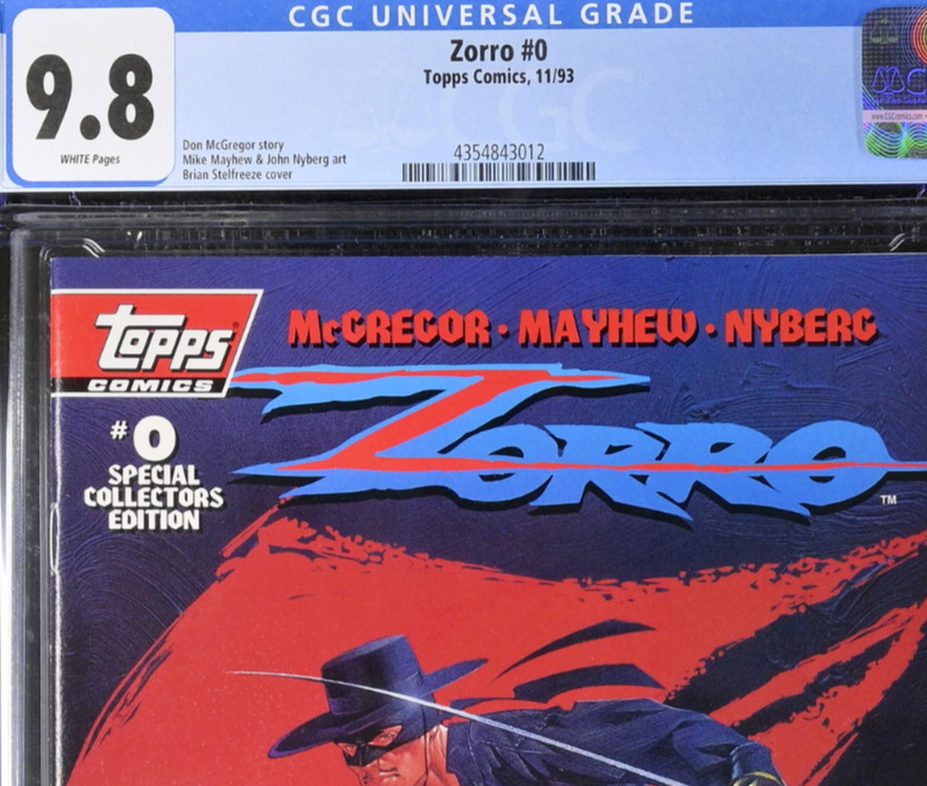 Zorro #0 1993 CGC 9.8 Topps