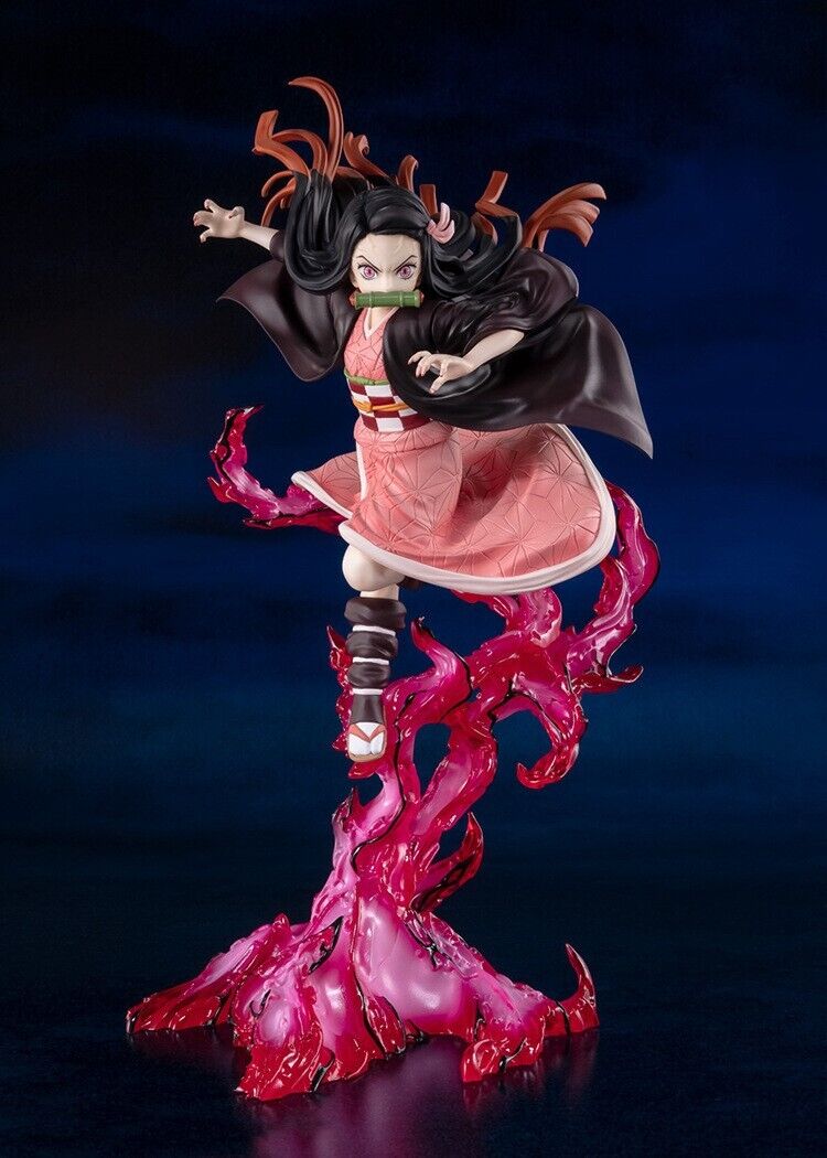 Nezuko on Fire Anime Figure Statue Collection Demon Slayer Gift Large 9\