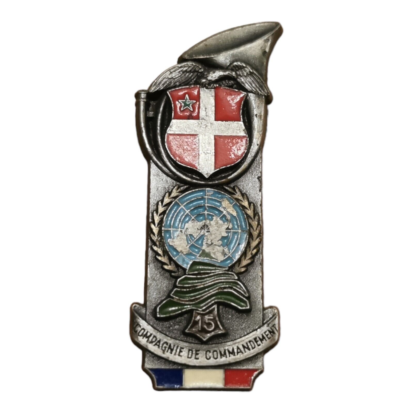 Opex. Lebanon. 13th Bat. Alpine Hunters. 1985 (L216) Badge France 15th M badge