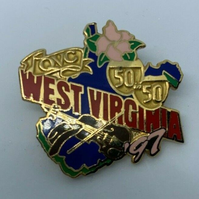 Vintage 1997 QVC 50 In 50 West Virginia State Travel Pin Souvenir Collectible