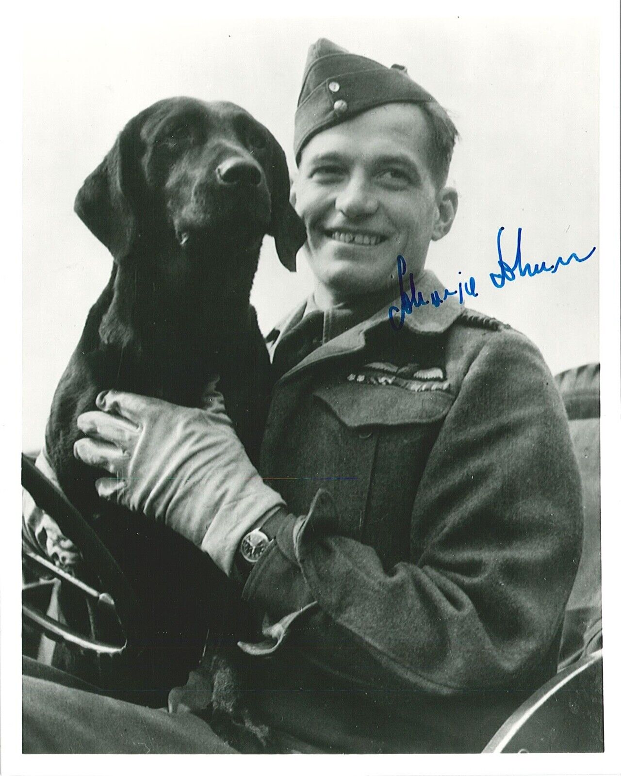 Johnnie Johnson Signed 8x10 Photograph WWII Ace