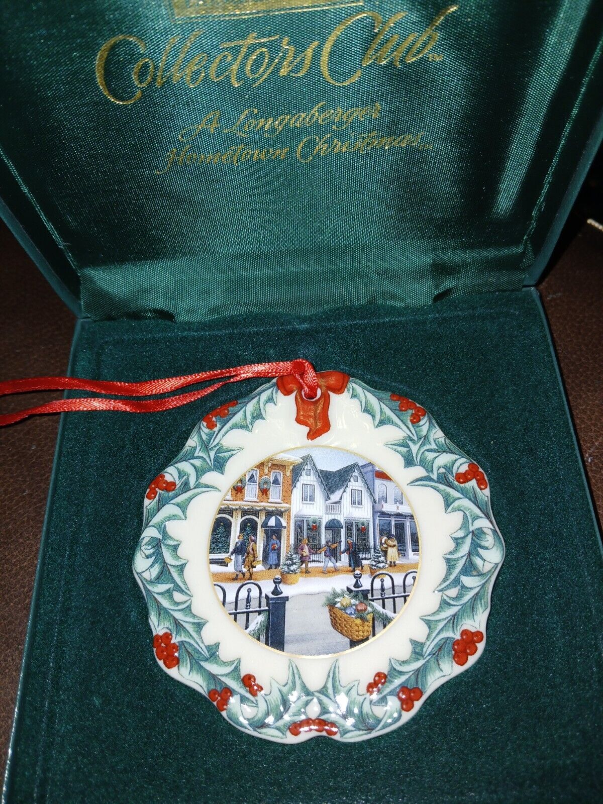 Longaberger Collectors Club 1998 Hometown Christmas Holiday Ornament 