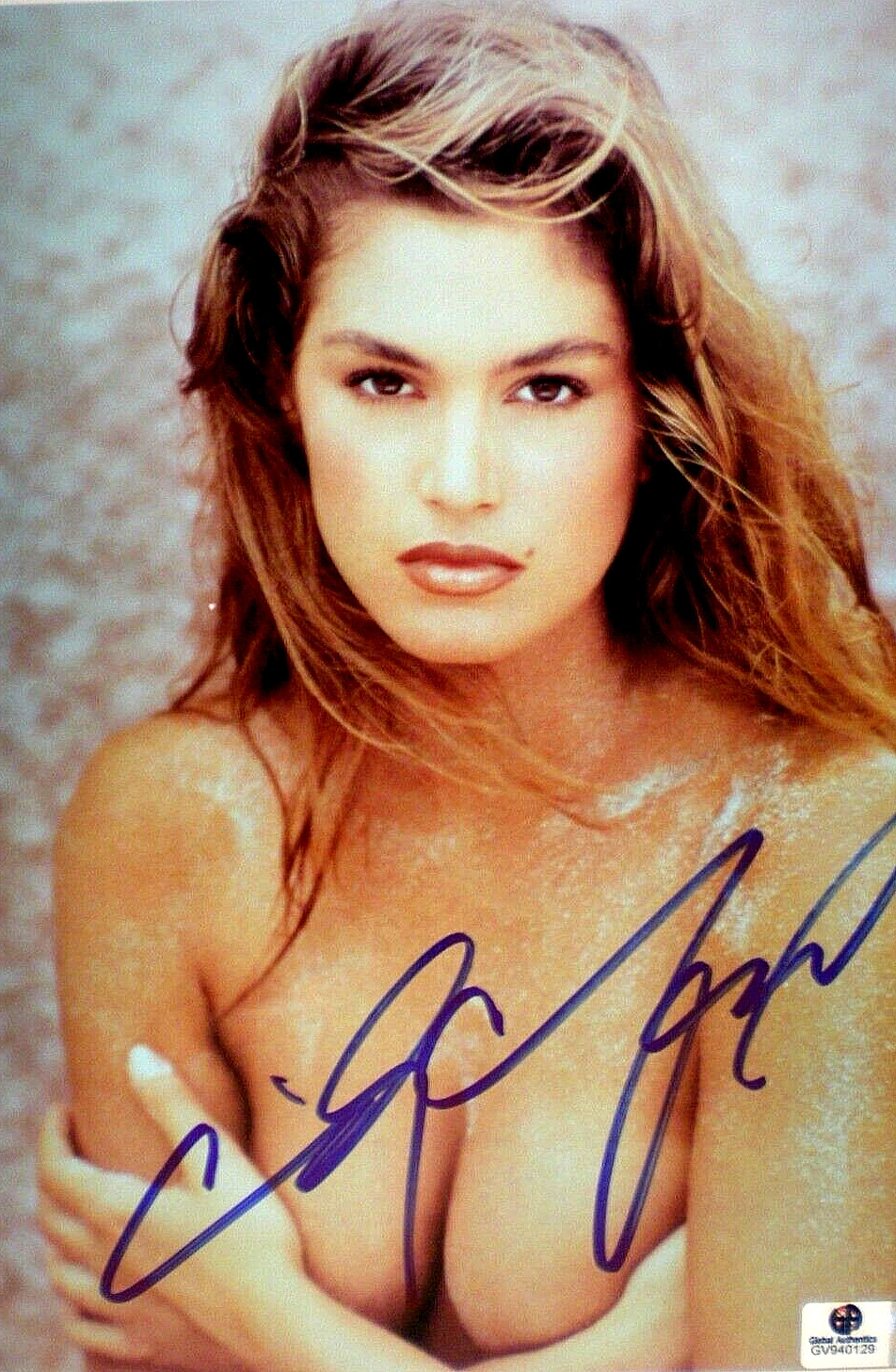 SIGNED PHOTO CINDY CRAWFORD SUPERMODEL-SEXY & BEAUTIFUL-PLAYBOY- CERTIFIED GA