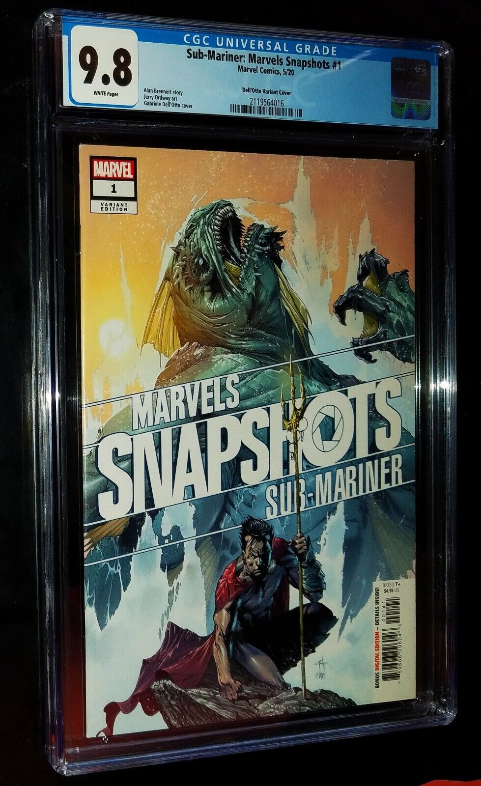 SUB-MARINER: MARVEL SNAPSHOT #1 Dell'Otto Cover 2020 Marvel Comics CGC 9.8 NM/MT