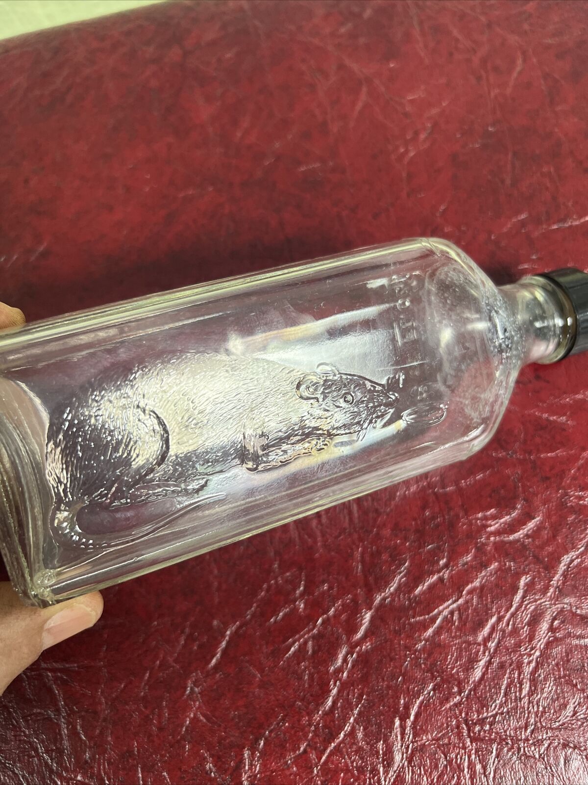Vintage Cowley’s 1940 Original Rat And Mouse P O I S O N  Empty Bottle Embossed