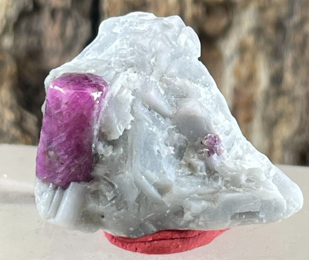 26Ct Beautiful Natural Color Ruby Crystal Specimen From Afghanistan