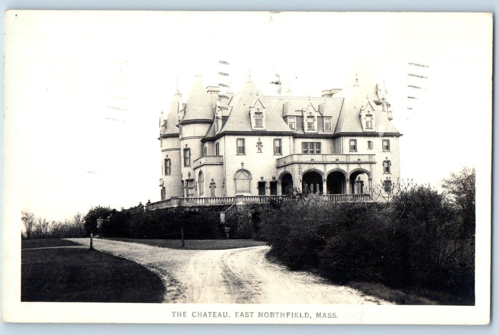 East Northfield Massachusetts MA Postcard RPPC Photo The Chateau 1946 Vintage