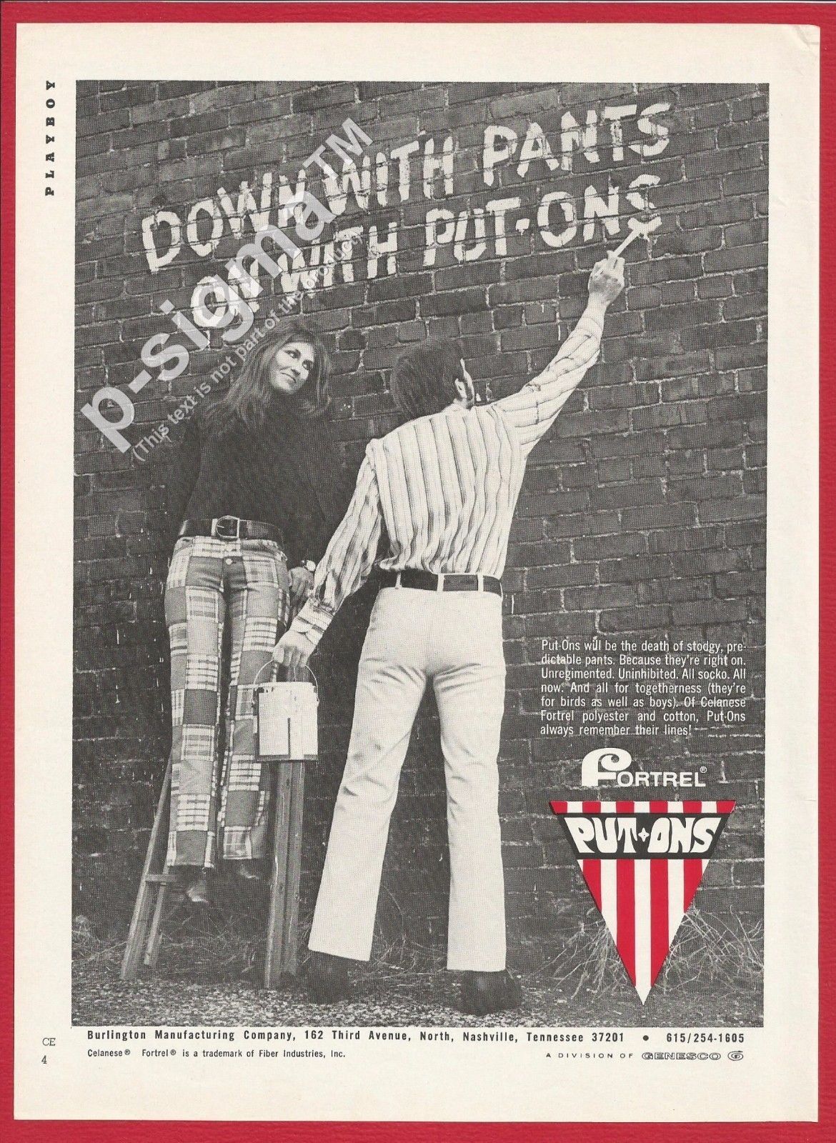 FORTREL PUT-ONS pants 1971 Vintage Print Ad # 176 2