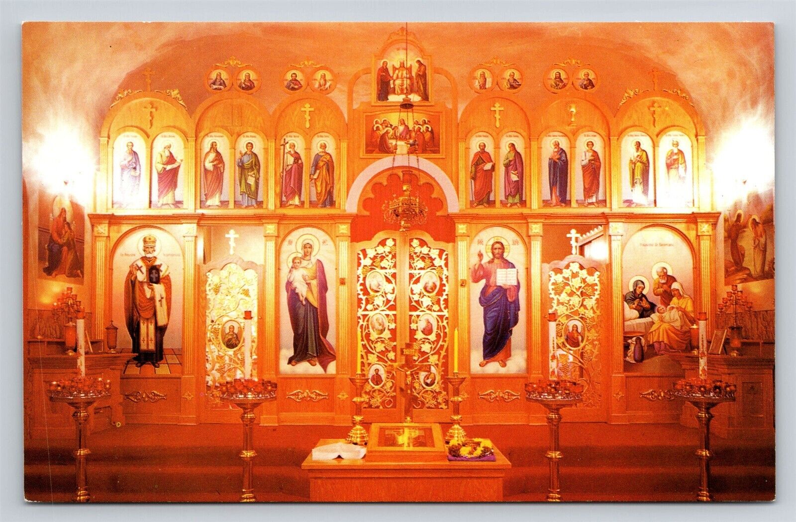 Monongahela City PA St. Mary\'s Russian Orthodox Greek Catholic Church Postcard