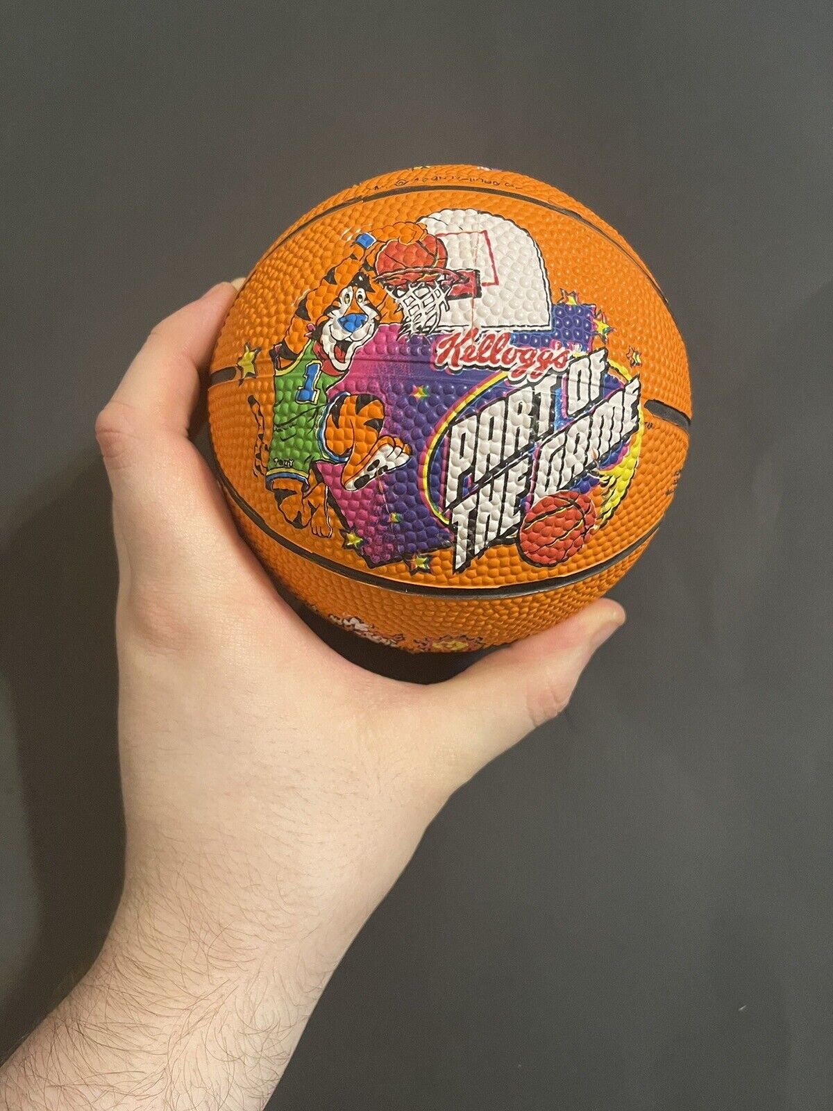 VTG 1990\'s Kellogg’s Promo Ball Part Of The Game Toy Basketball Tony The Tiger