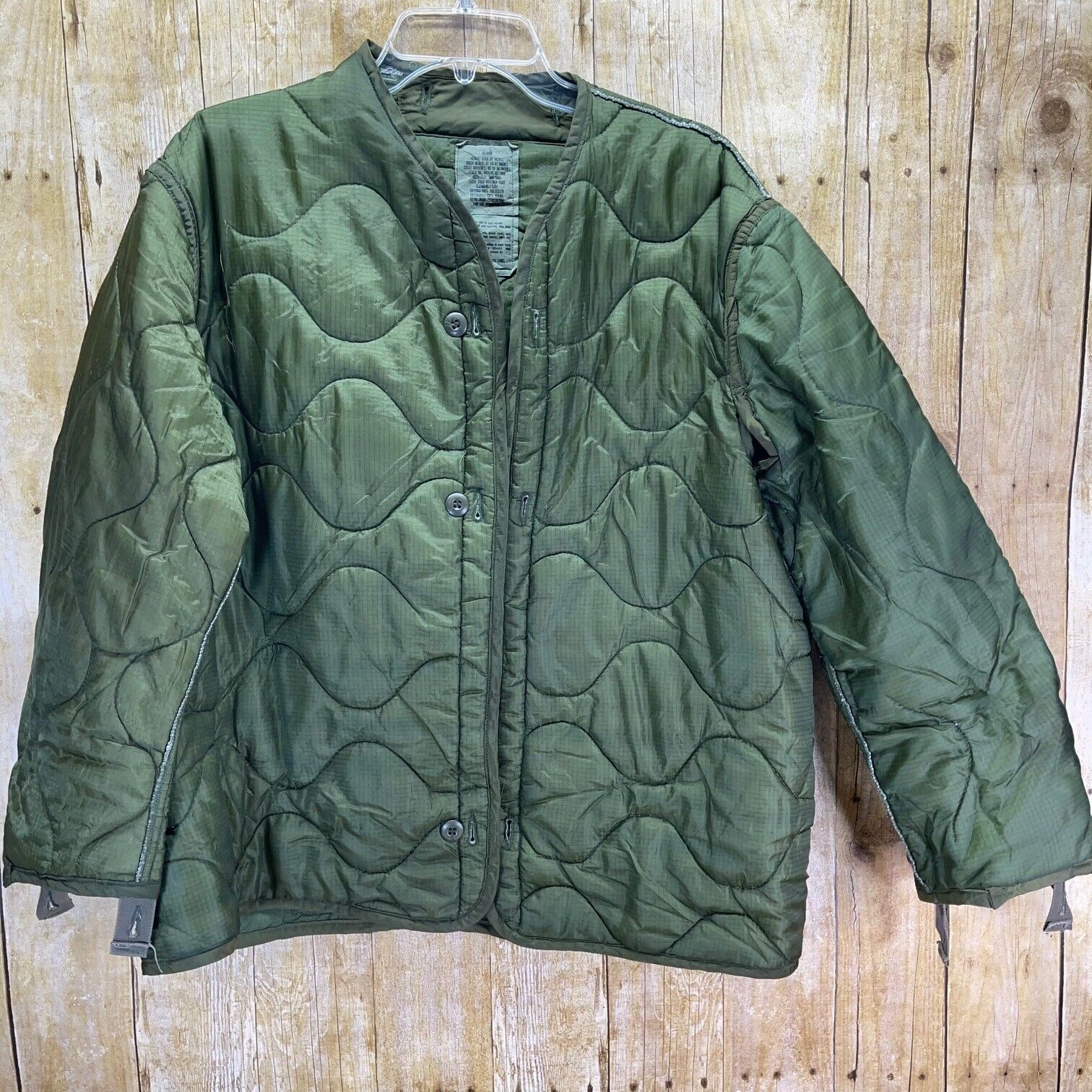 NATO US Military Quilted Nylon Liner Cold Weather Coat Parka Field Sz Medium