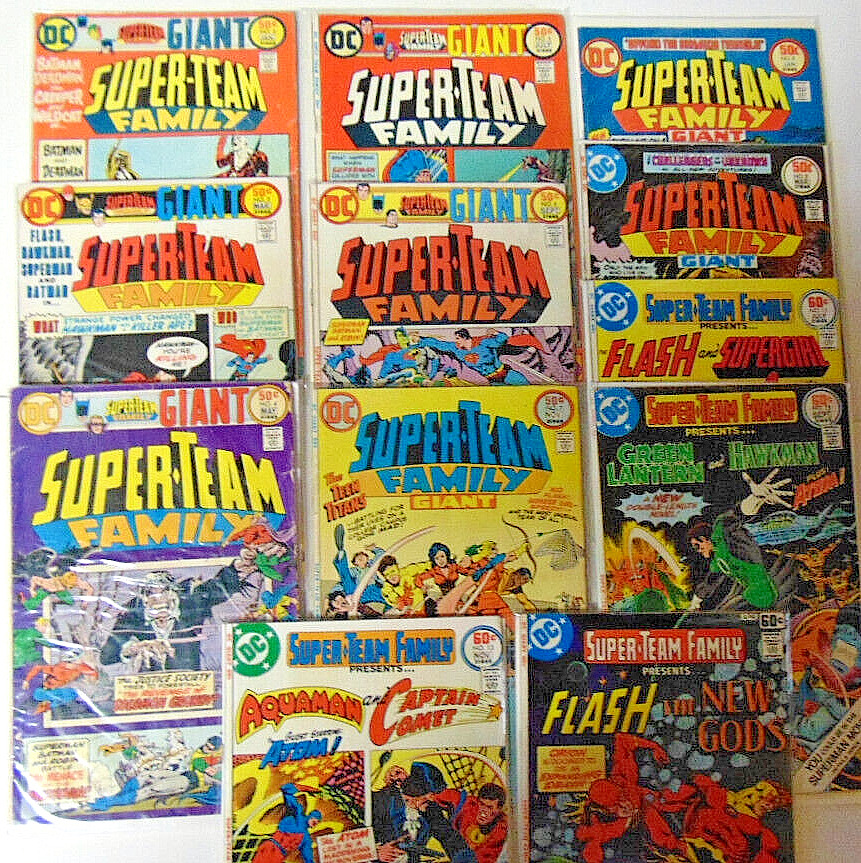 Lot of 12 Super-Team Family #2-9 11-13 15 Batman Superman 1976-1978 DC Comics