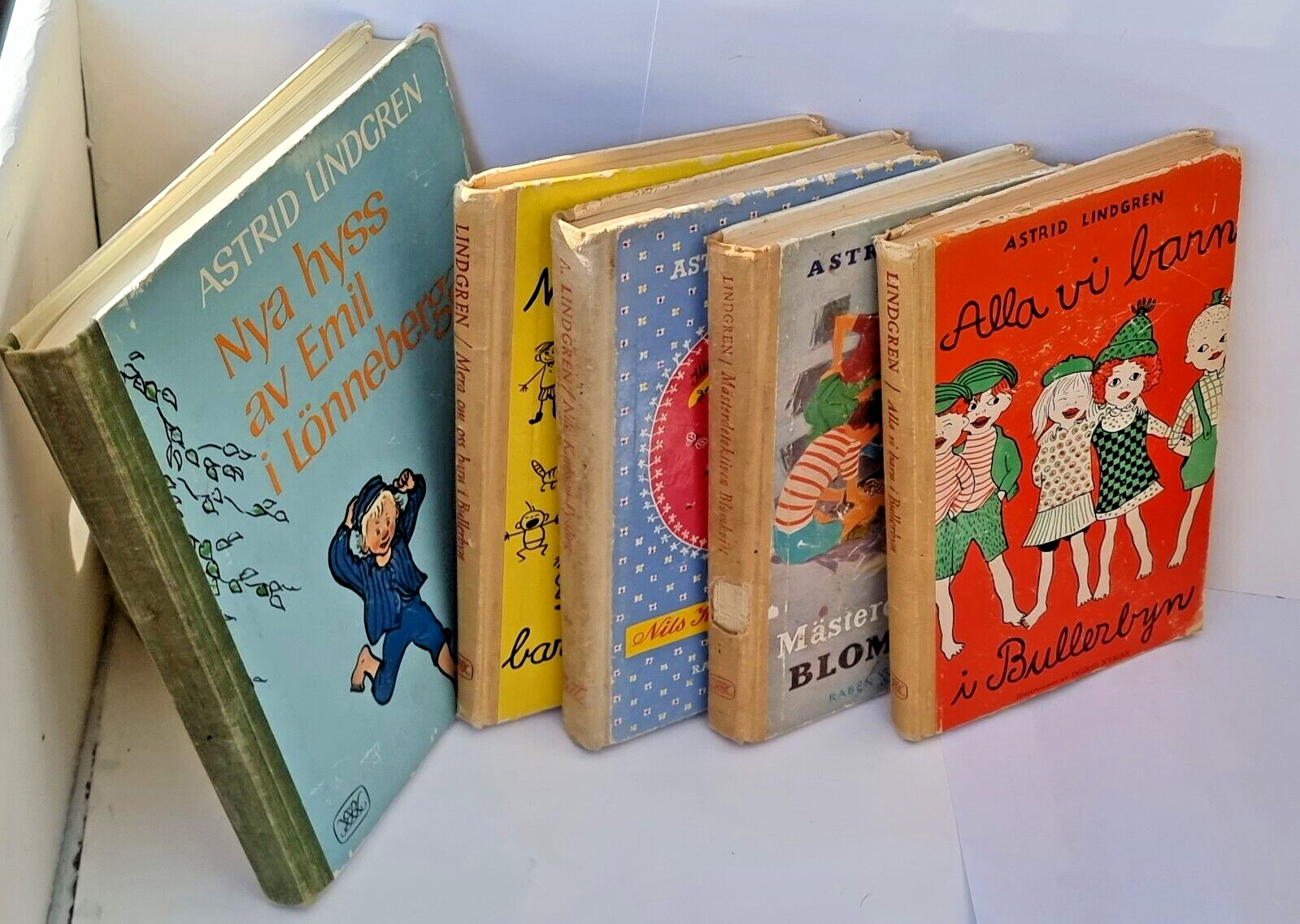 Five Astrid Lindgren Children's Books Vintage Mix.