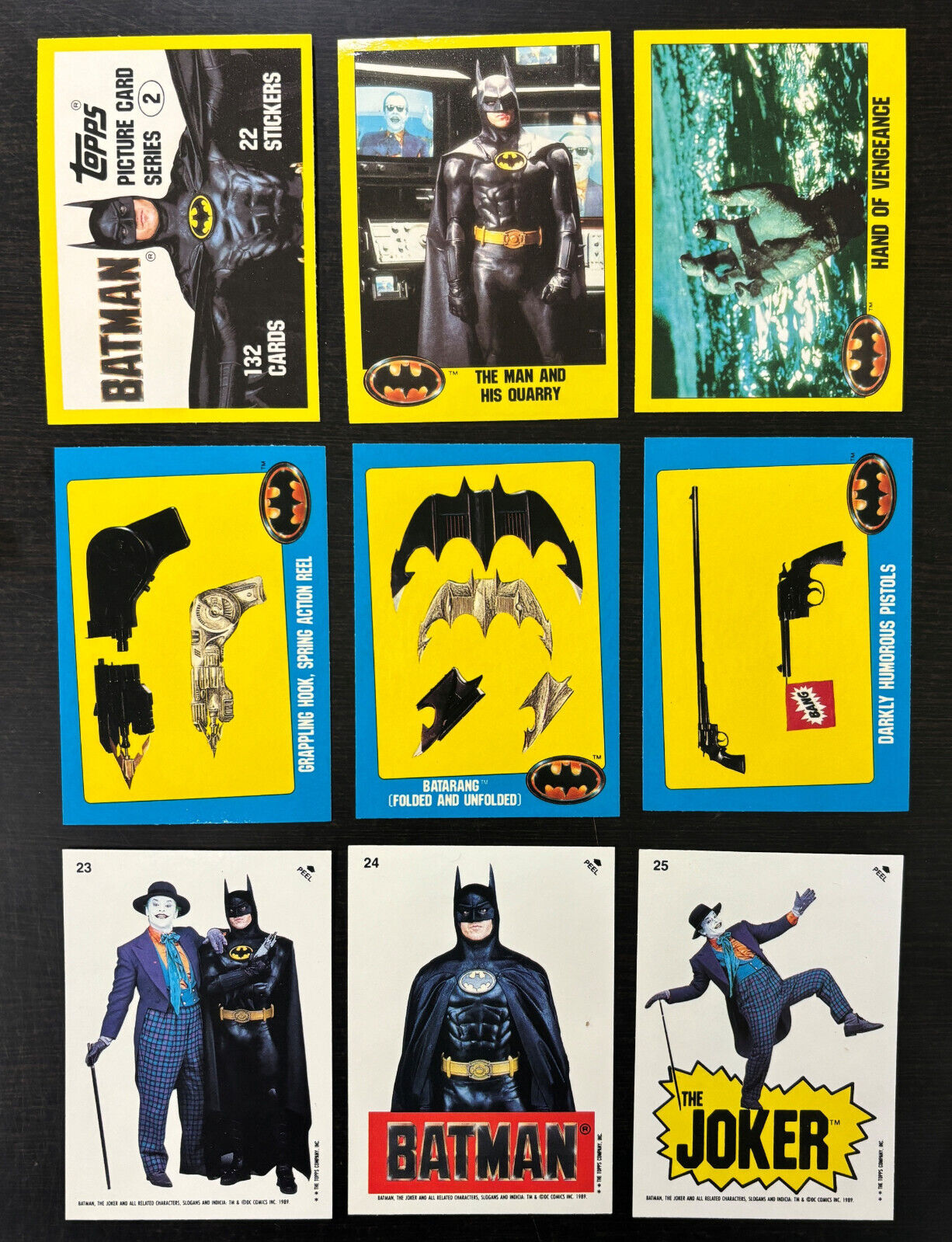 1989 Topps Batman Series 2 Trading Card Complete Set (132/132) + Stickers *6652