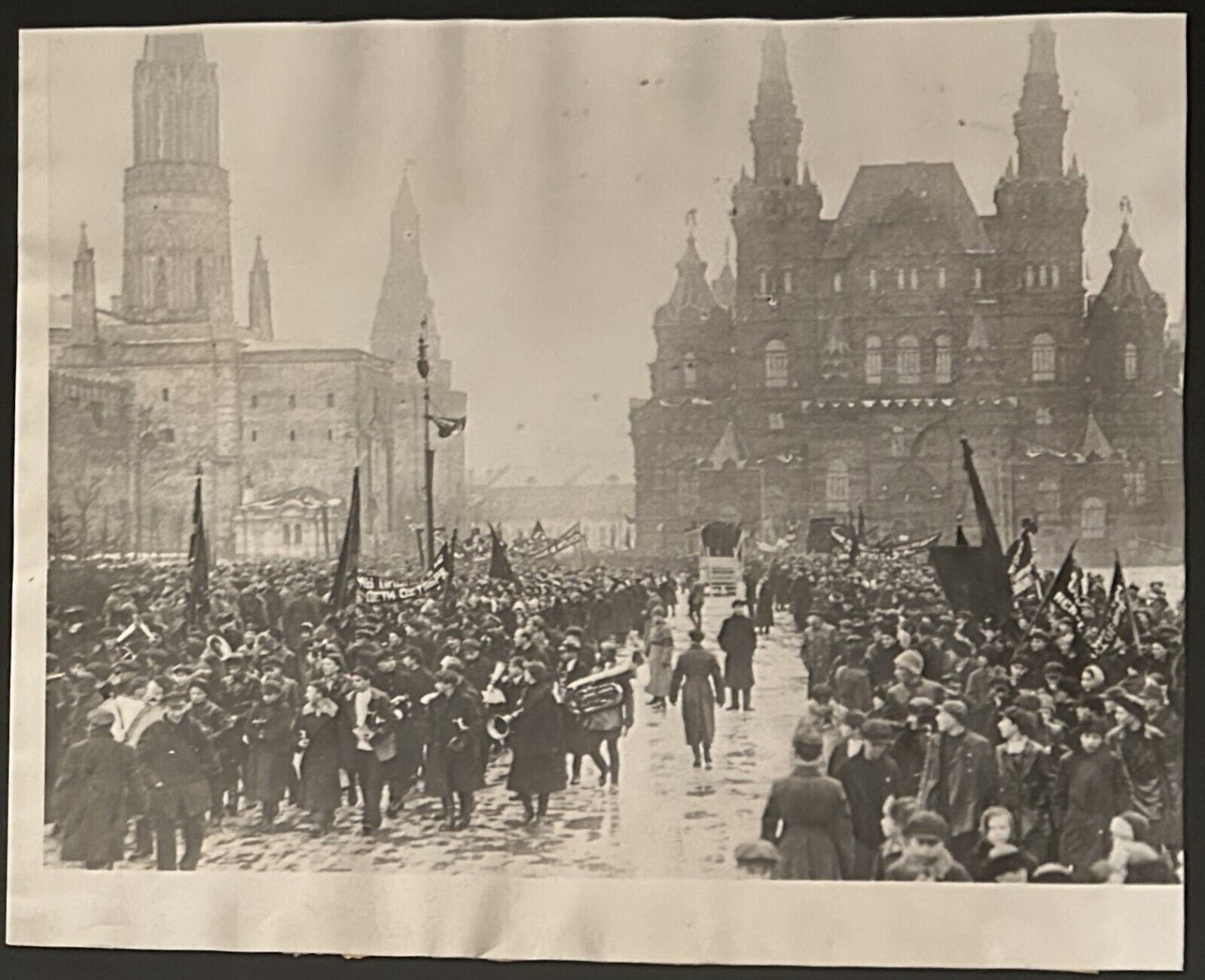 1925 Photo Type 1-Russian Celebration Of 1917 Revolution In Moscow