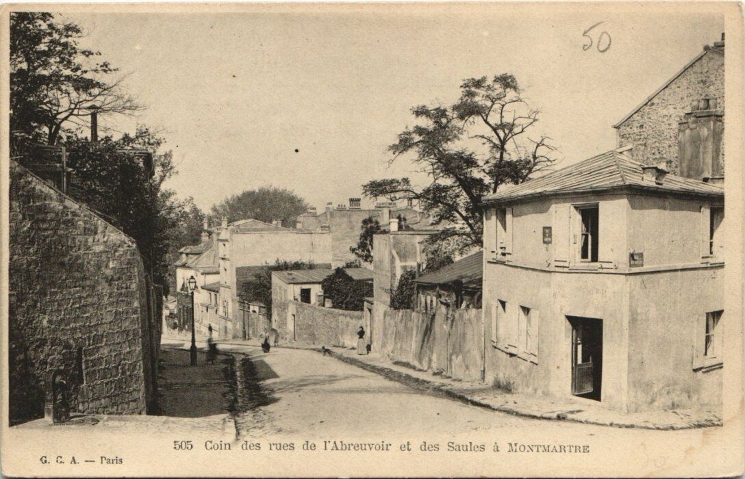 CPA PARIS 18e - Corner des rues de l'Abreuvoir (143534)