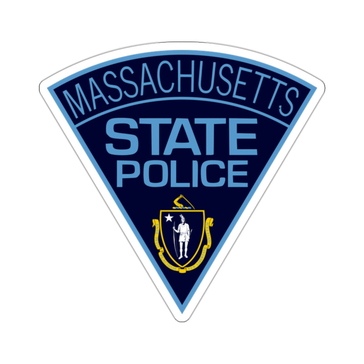 Massachusetts State Police STICKER Vinyl Die-Cut Decal